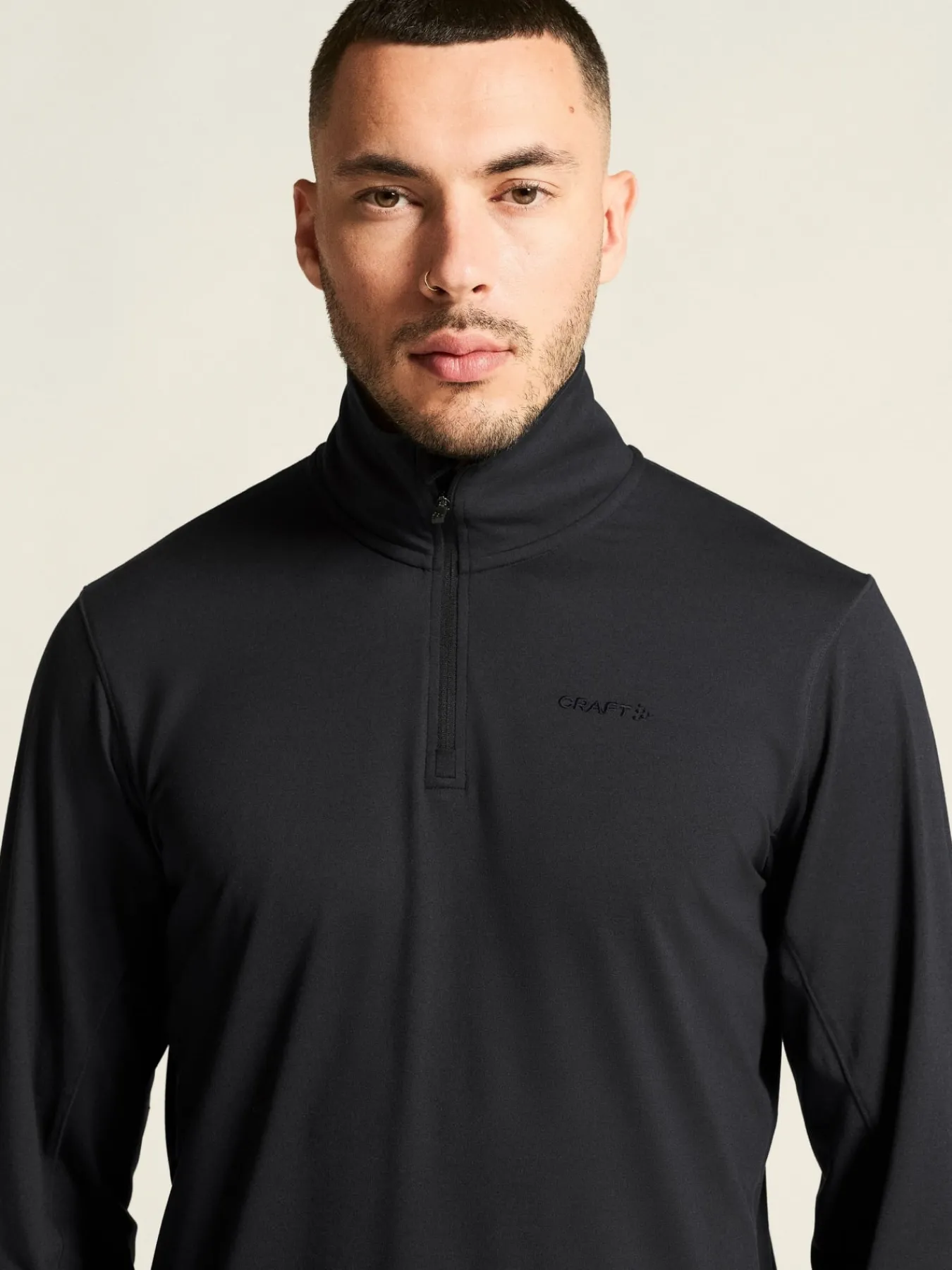 T-Skjorter & Singleter|Løping>Craft Sportswear Flow HZ LS M Black Melange
