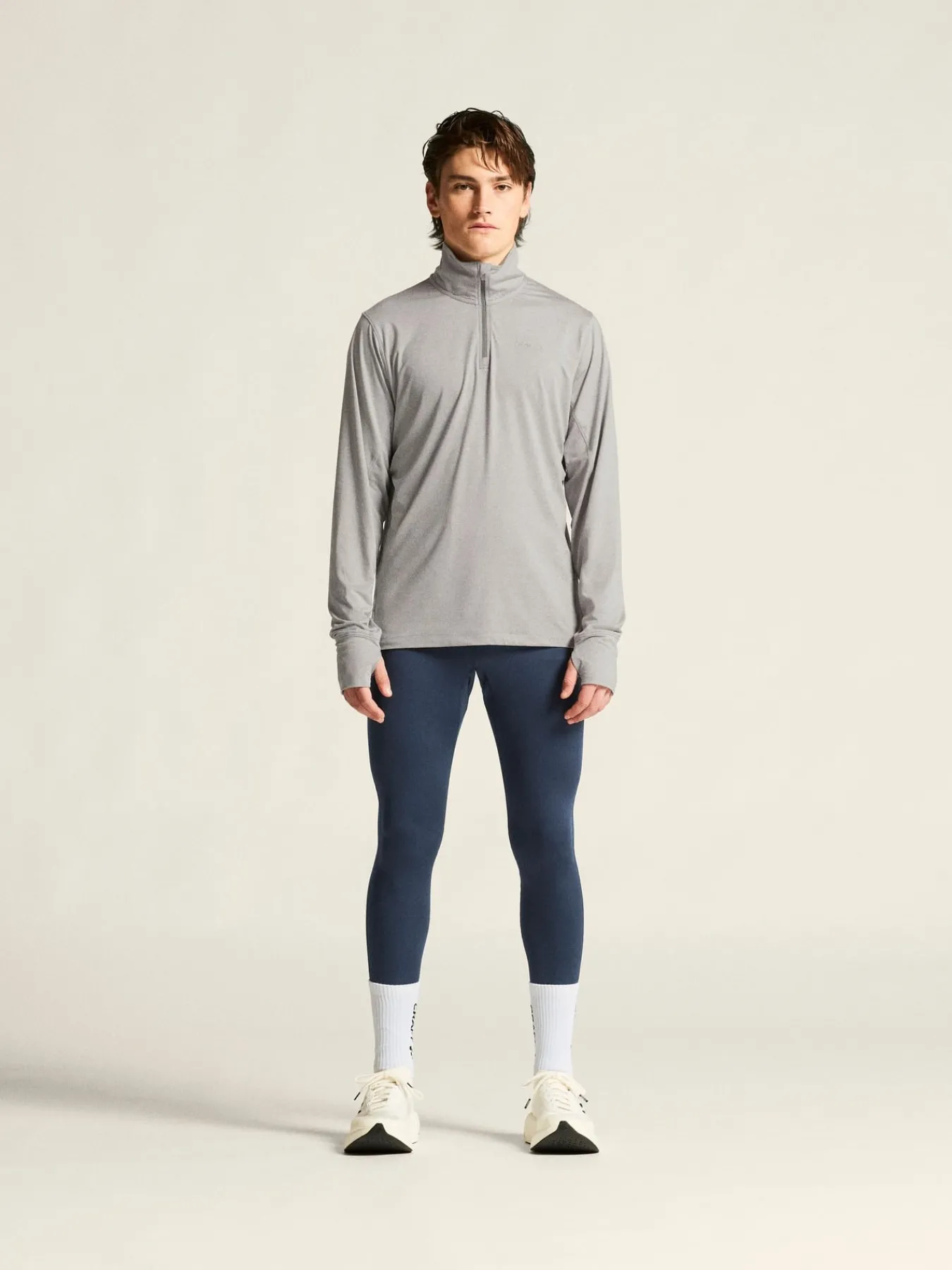 T-Skjorter & Singleter|Løping>Craft Sportswear Flow HZ LS M Grey Melange