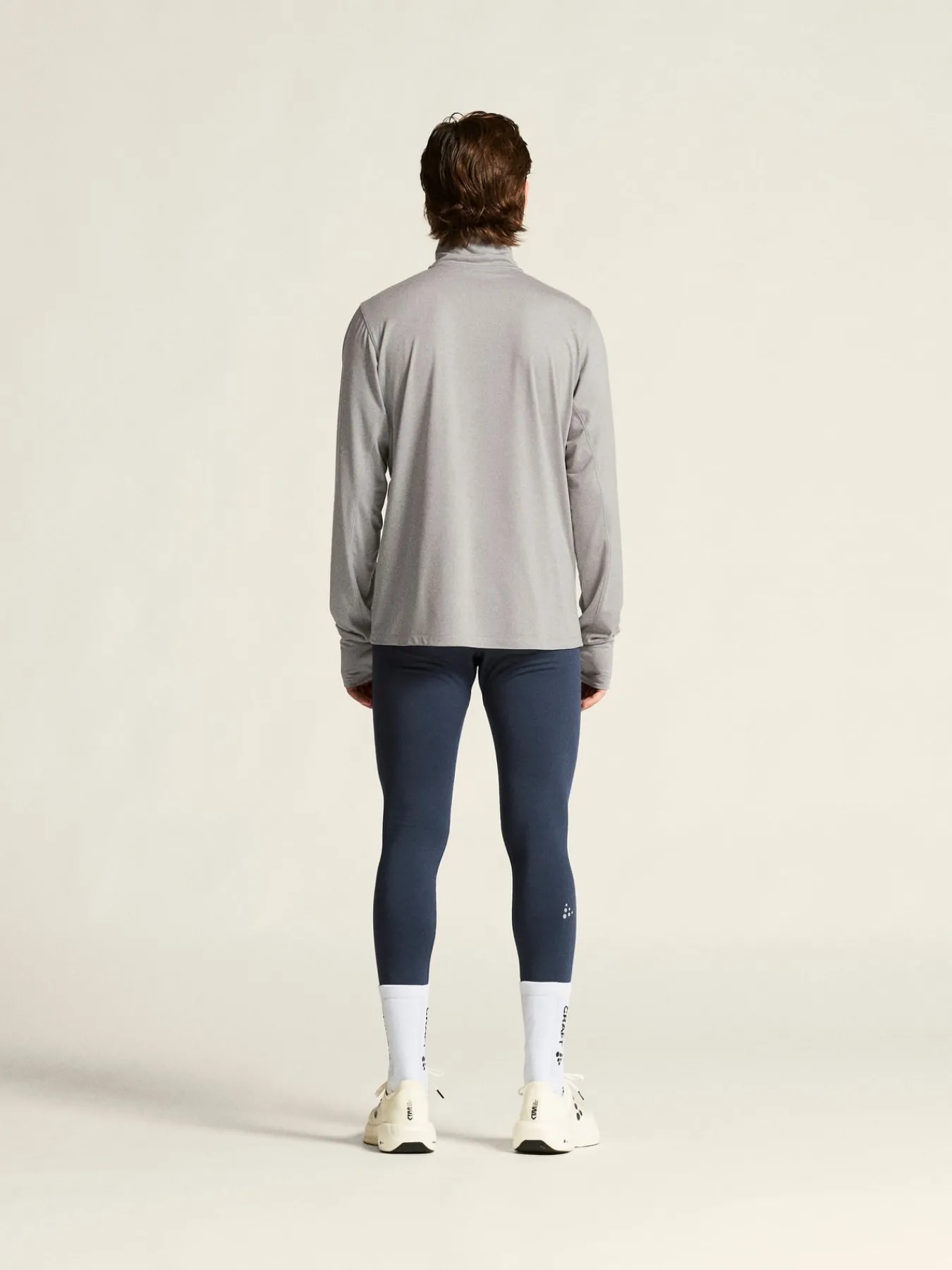 T-Skjorter & Singleter|Løping>Craft Sportswear Flow HZ LS M Grey Melange