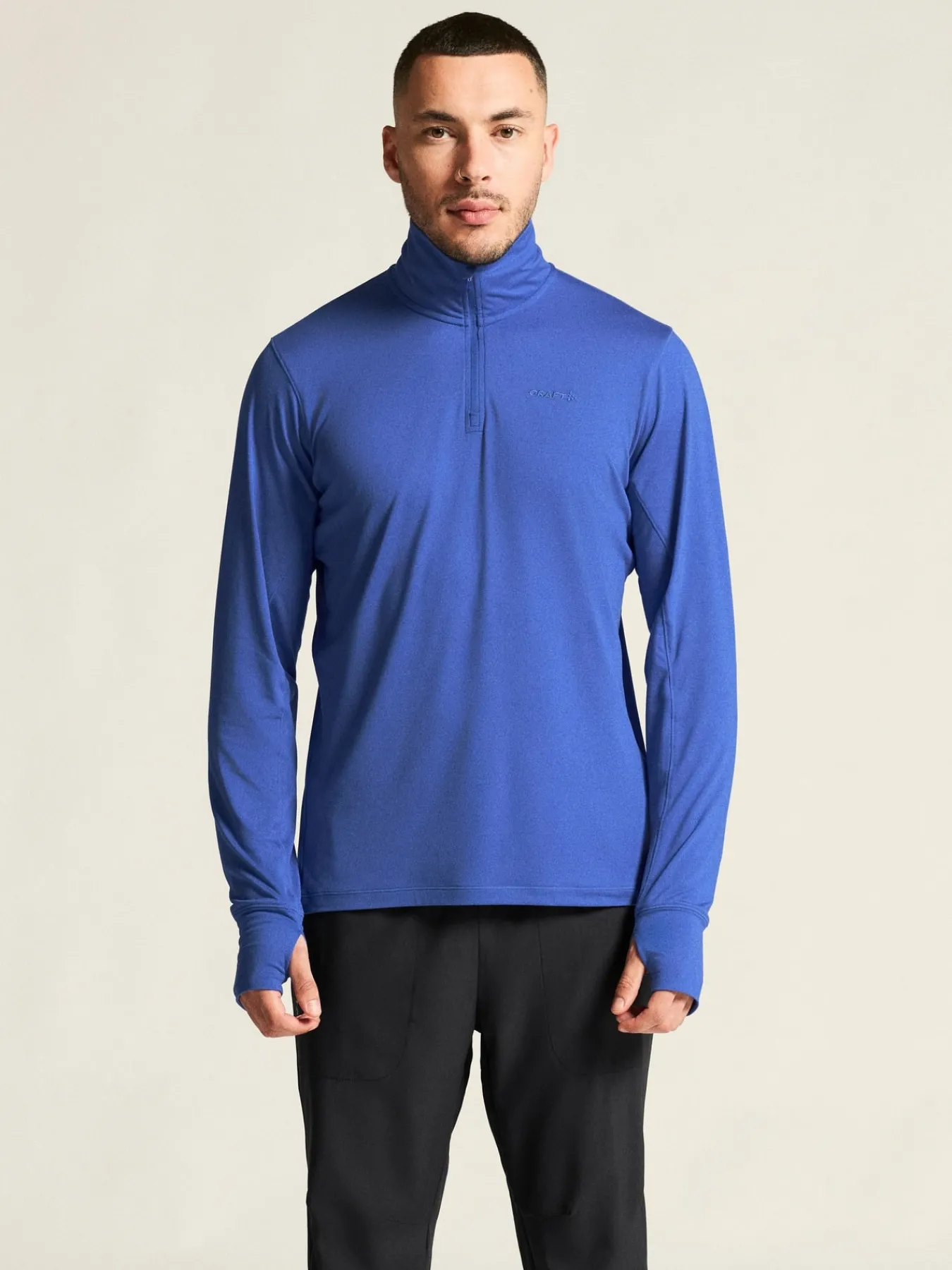 T-Skjorter & Singleter|Løping>Craft Sportswear Flow HZ LS M Ink Blue/Melange