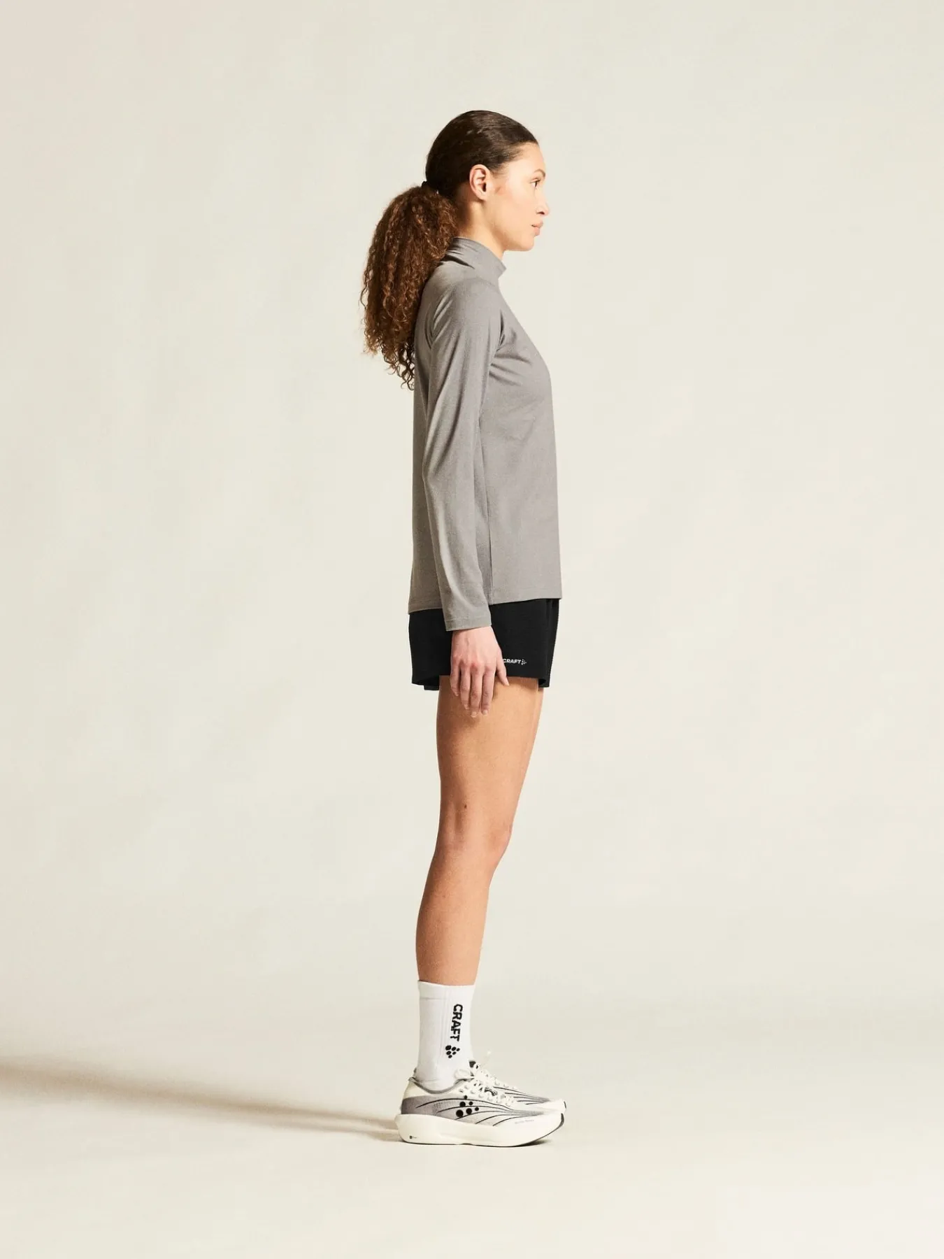 Gensere|Løping>Craft Sportswear Flow MN LS W Grey Melange