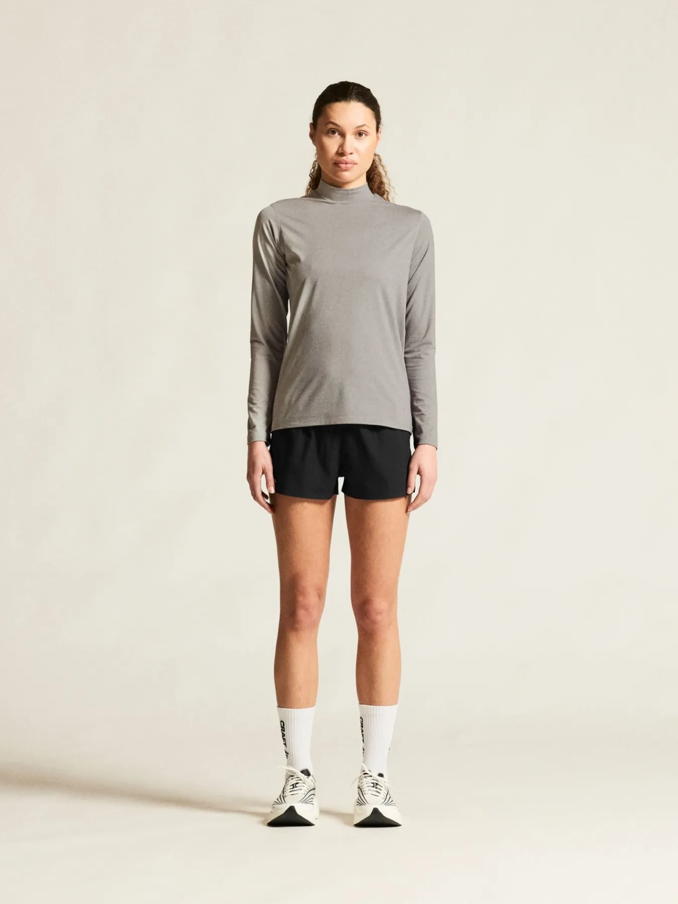 Gensere|Løping>Craft Sportswear Flow MN LS W Grey Melange