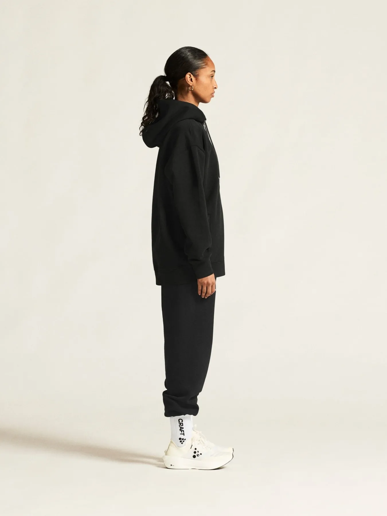 Gensere>Craft Sportswear Frequent FZ Hoodie W Black