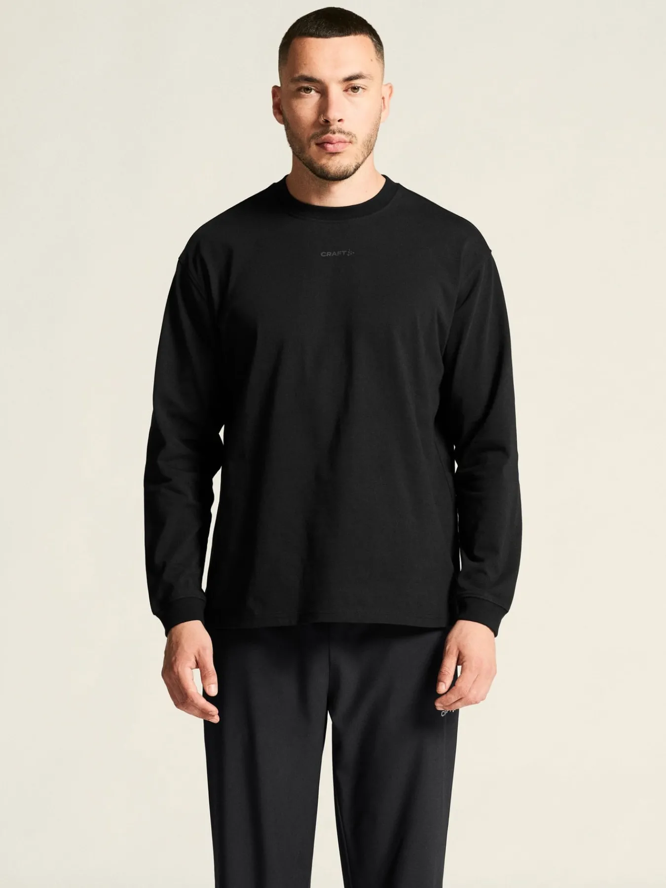 T-Skjorter & Singleter>Craft Sportswear Frequent Heavy LS Tee M Black