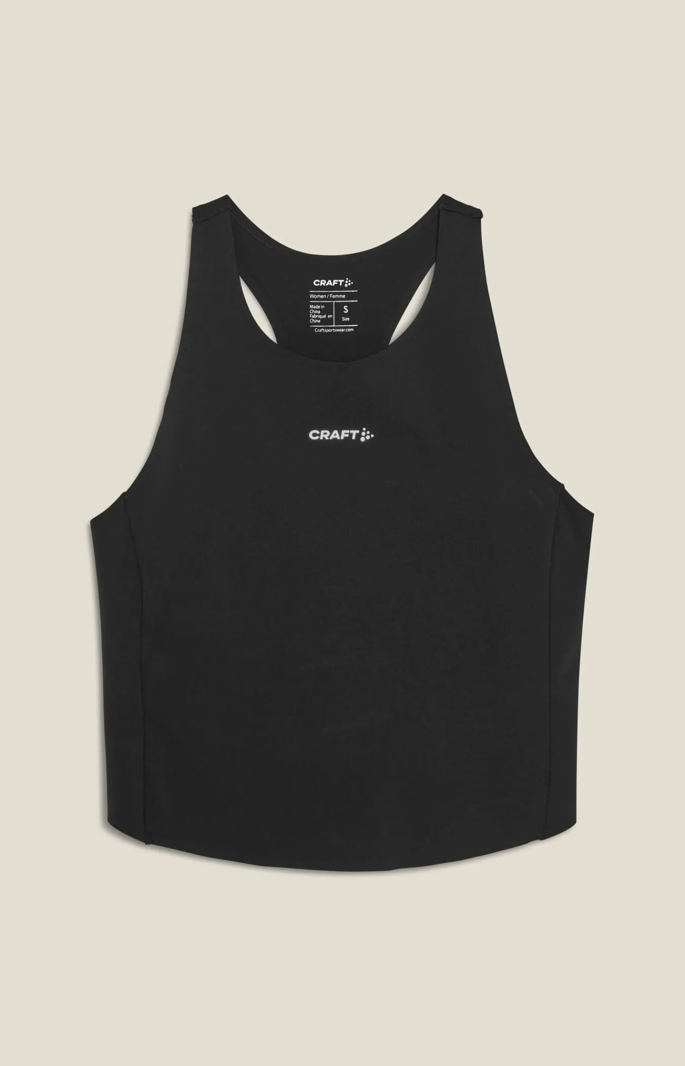 T-Skjorter & Singleter|Løping>Craft Sportswear Hypervent Cropped Pocket Singlet W Black