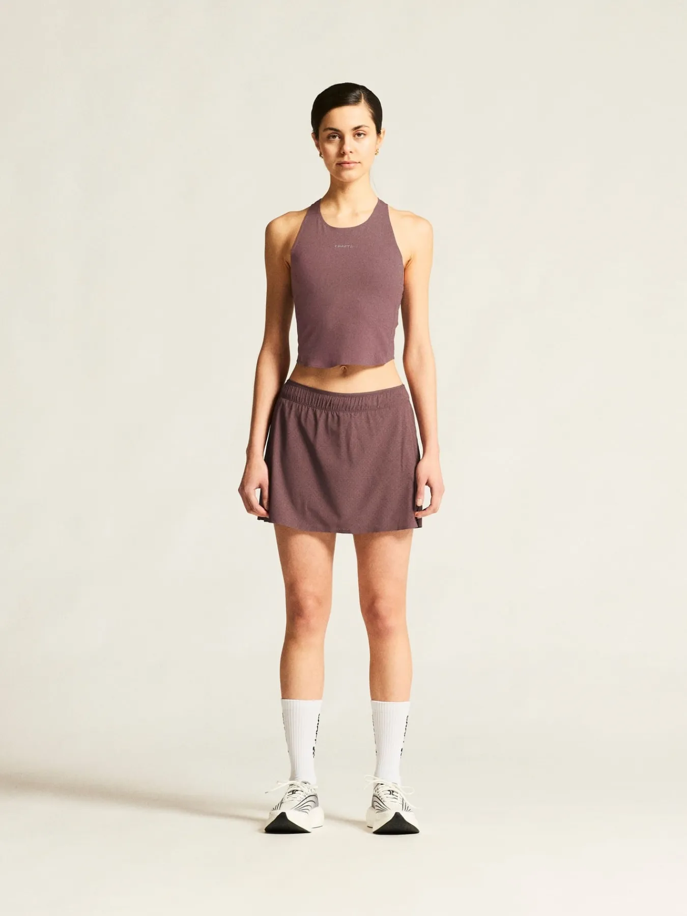 T-Skjorter & Singleter|Løping>Craft Sportswear Hypervent Cropped Pocket Singlet W Flint