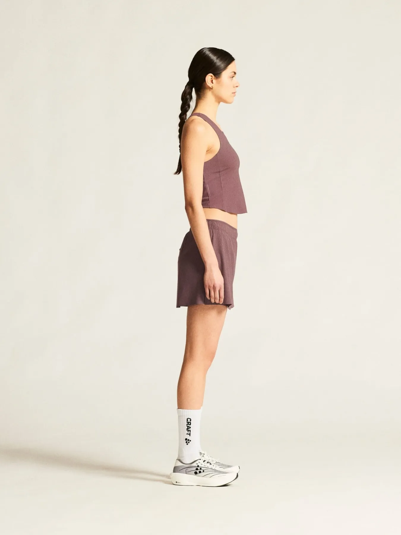 T-Skjorter & Singleter|Løping>Craft Sportswear Hypervent Cropped Pocket Singlet W Flint