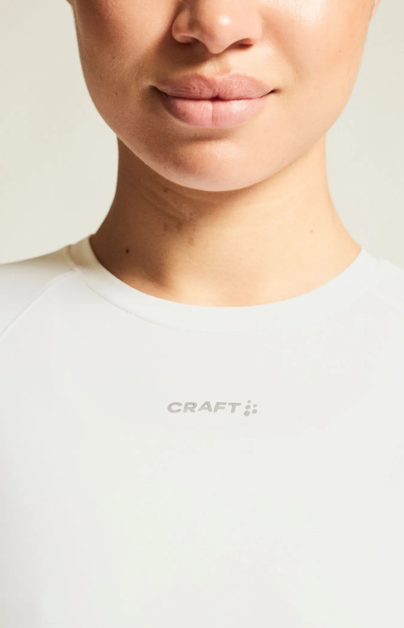 T-Skjorter & Singleter|Løping>Craft Sportswear Hypervent Cropped Tee W White