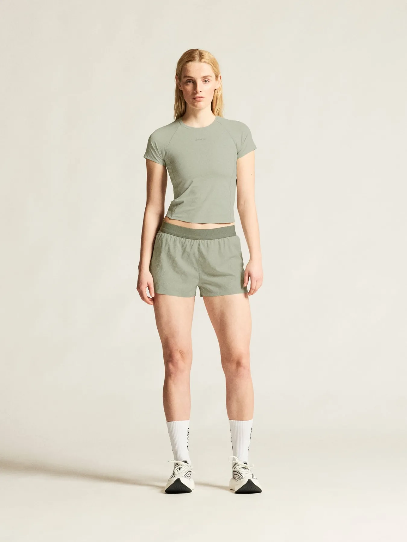 T-Skjorter & Singleter|Løping>Craft Sportswear Hypervent Cropped Tee W Pigeon