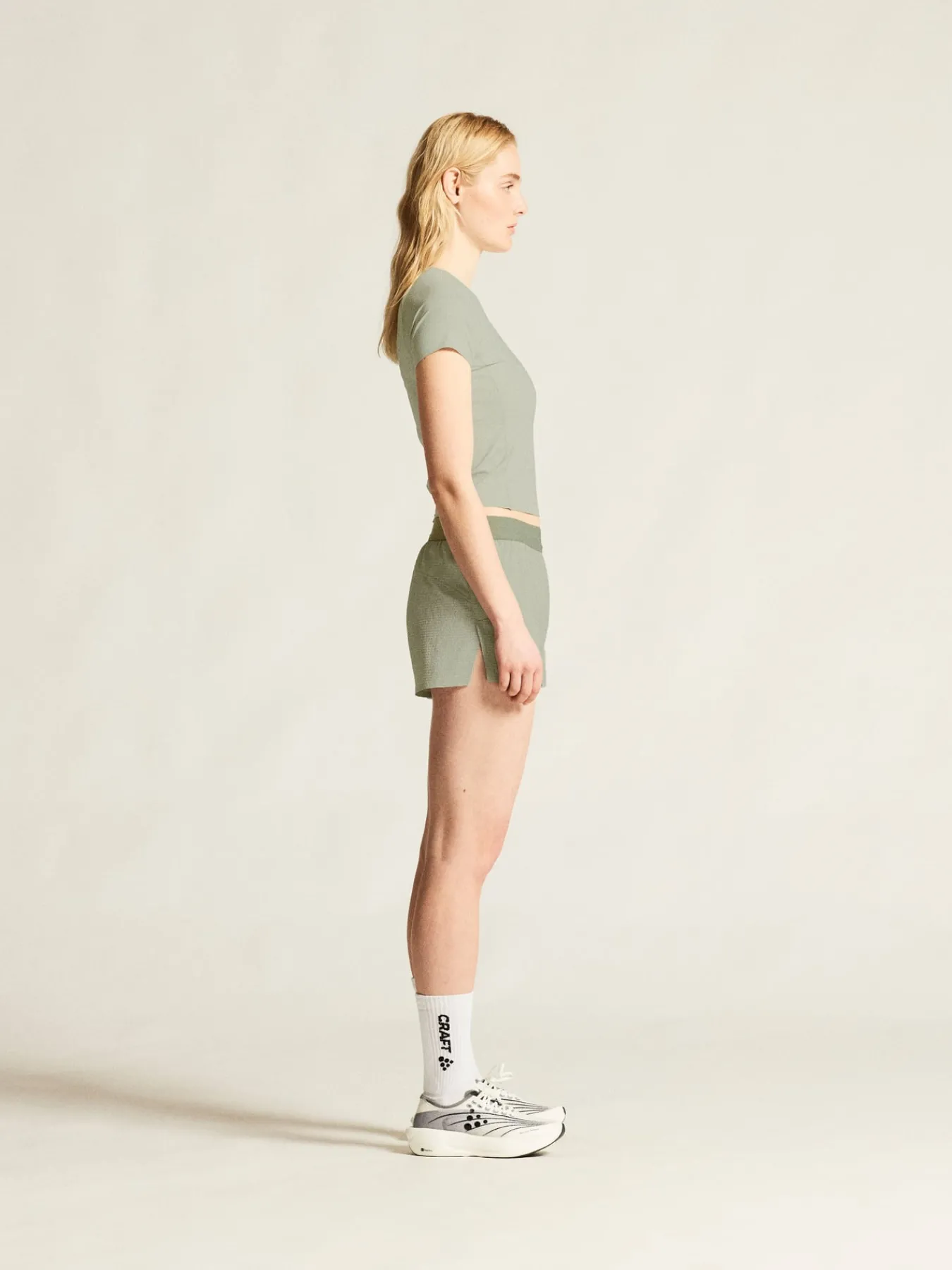 T-Skjorter & Singleter|Løping>Craft Sportswear Hypervent Cropped Tee W Pigeon