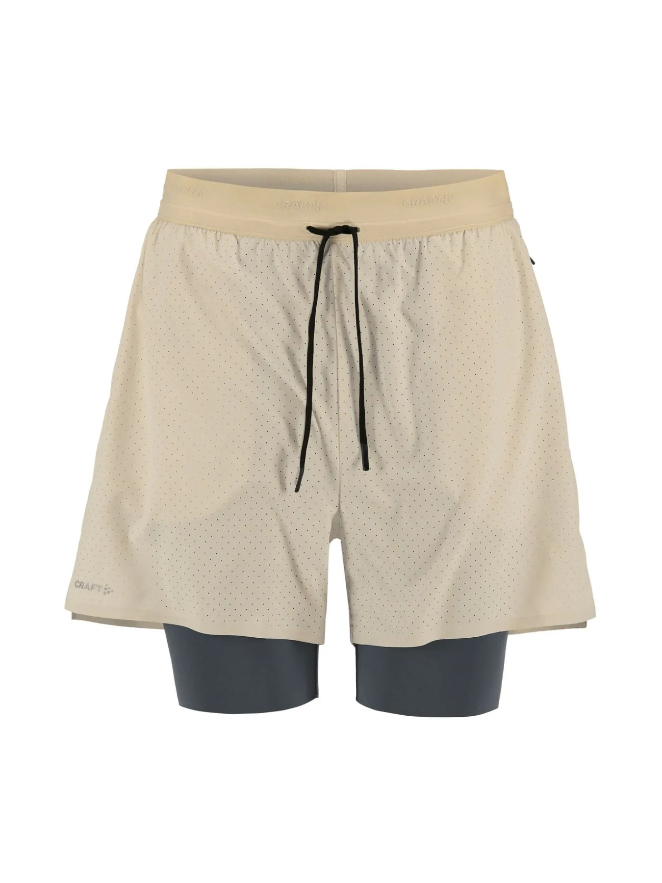 Shorts|Løping>Craft Sportswear Hypervent 2-In-1 Shorts M Plaster
