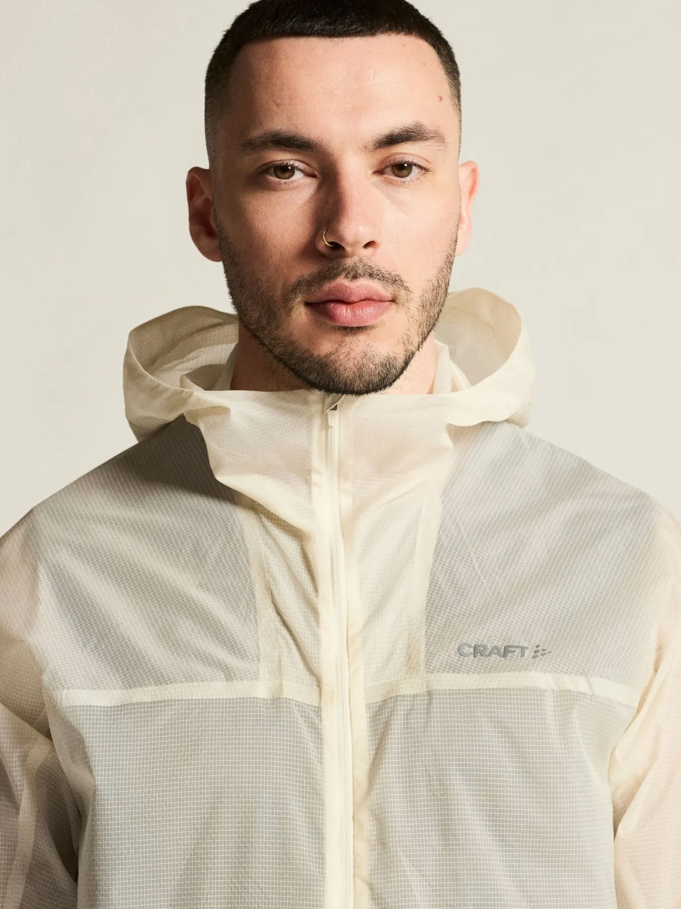 Jakker & Vester|Løping>Craft Sportswear Hypervent Light Wind Jacket M Tofu