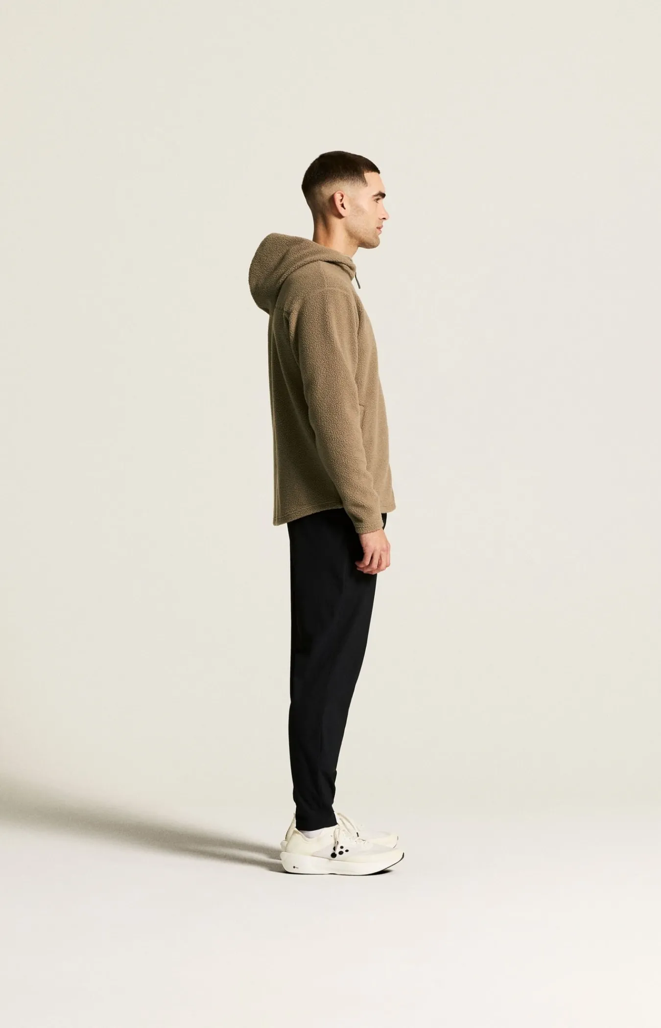 Mellomlag & Fleece|Mellomlag>Craft Sportswear Join Pile Fleece FZ Hood M Taupe