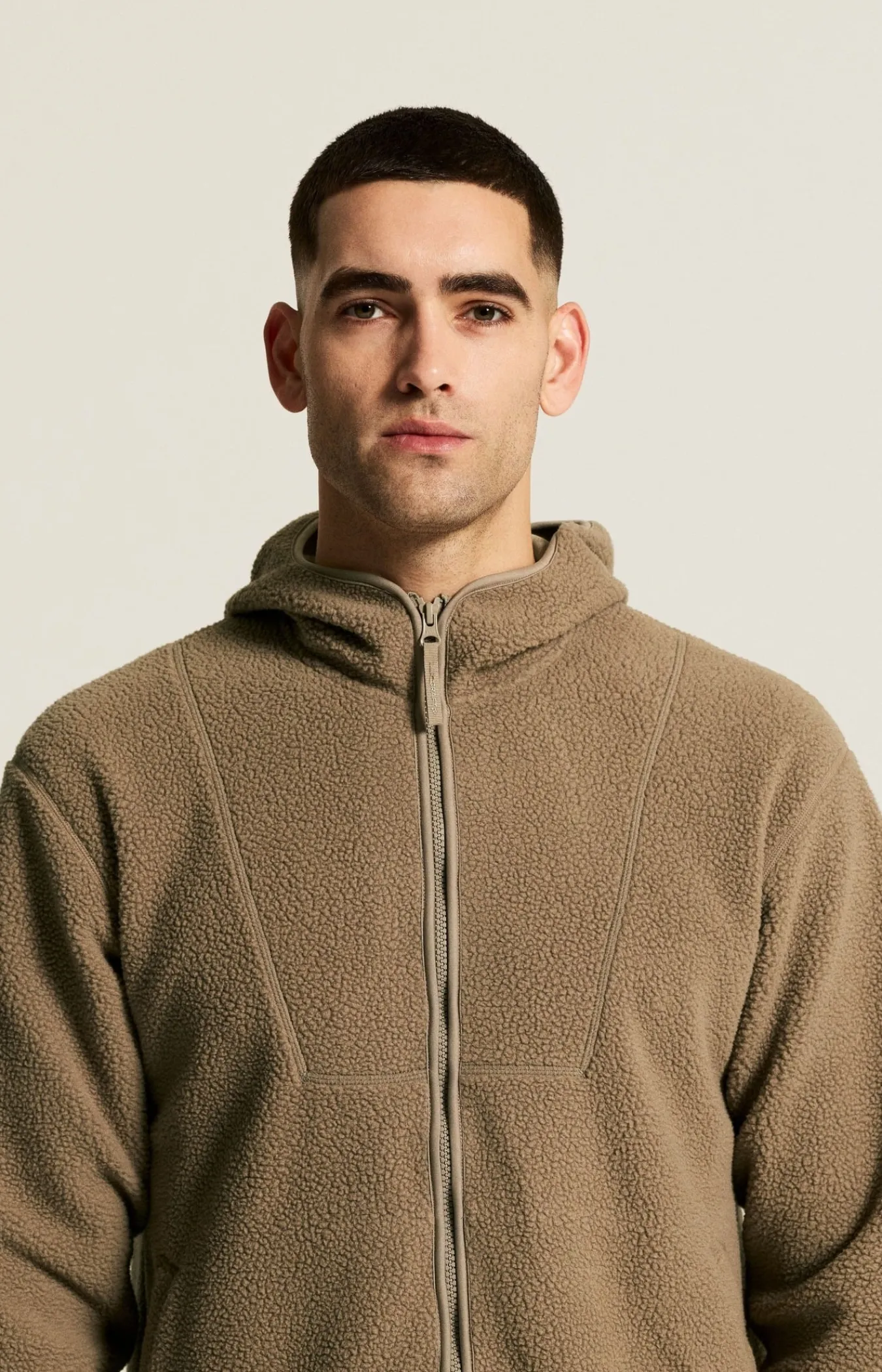Mellomlag & Fleece|Mellomlag>Craft Sportswear Join Pile Fleece FZ Hood M Taupe