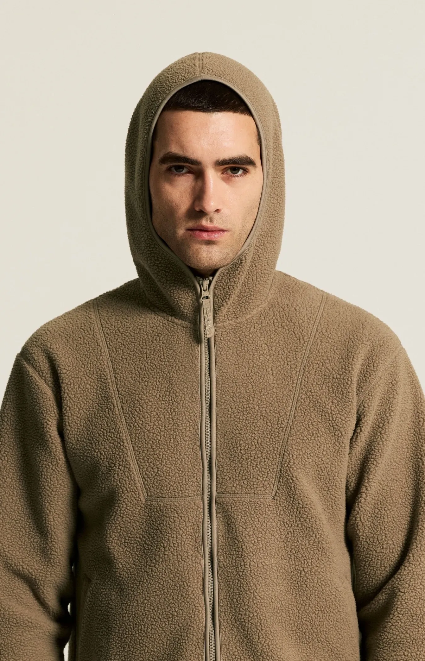 Mellomlag & Fleece|Mellomlag>Craft Sportswear Join Pile Fleece FZ Hood M Taupe