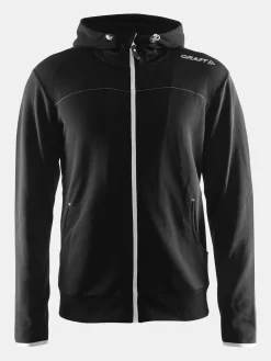 Gensere>Craft Sportswear Leisure Full Zip Hood M Black
