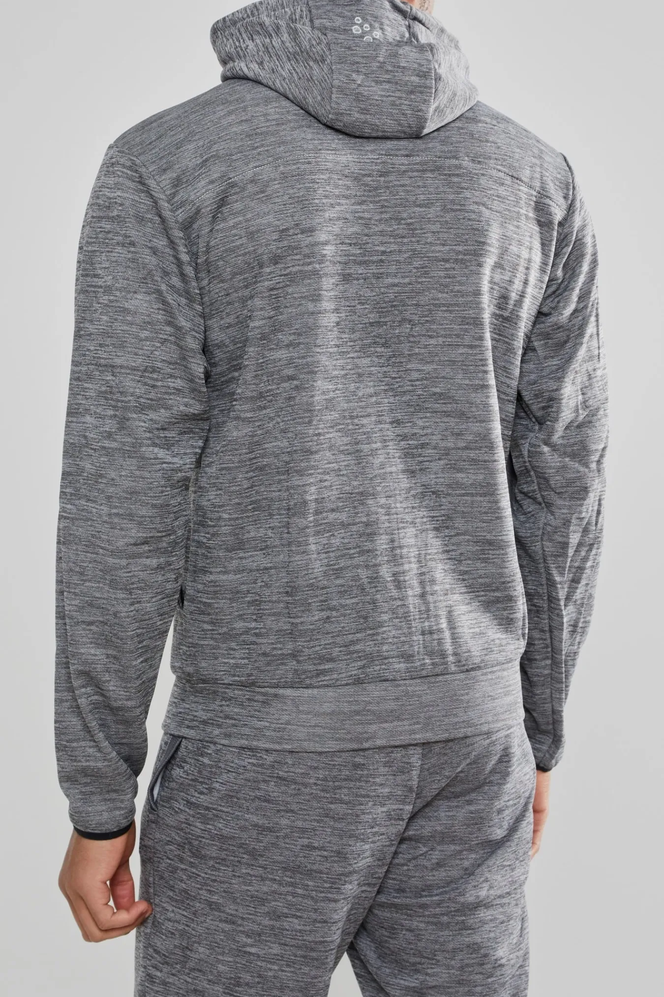 Gensere>Craft Sportswear Leisure Full Zip Hood M Darkgrey Melange