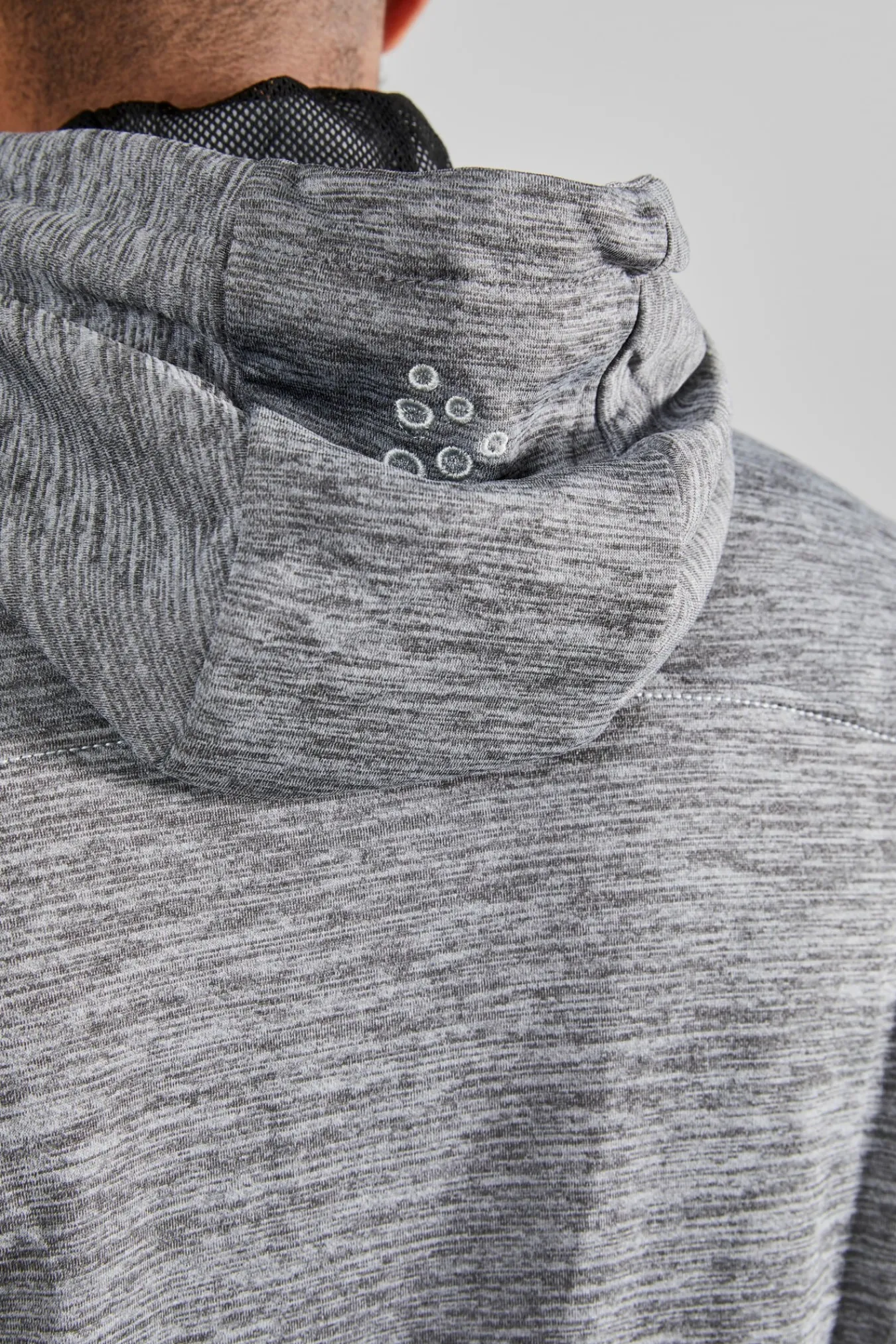 Gensere>Craft Sportswear Leisure Full Zip Hood M Darkgrey Melange