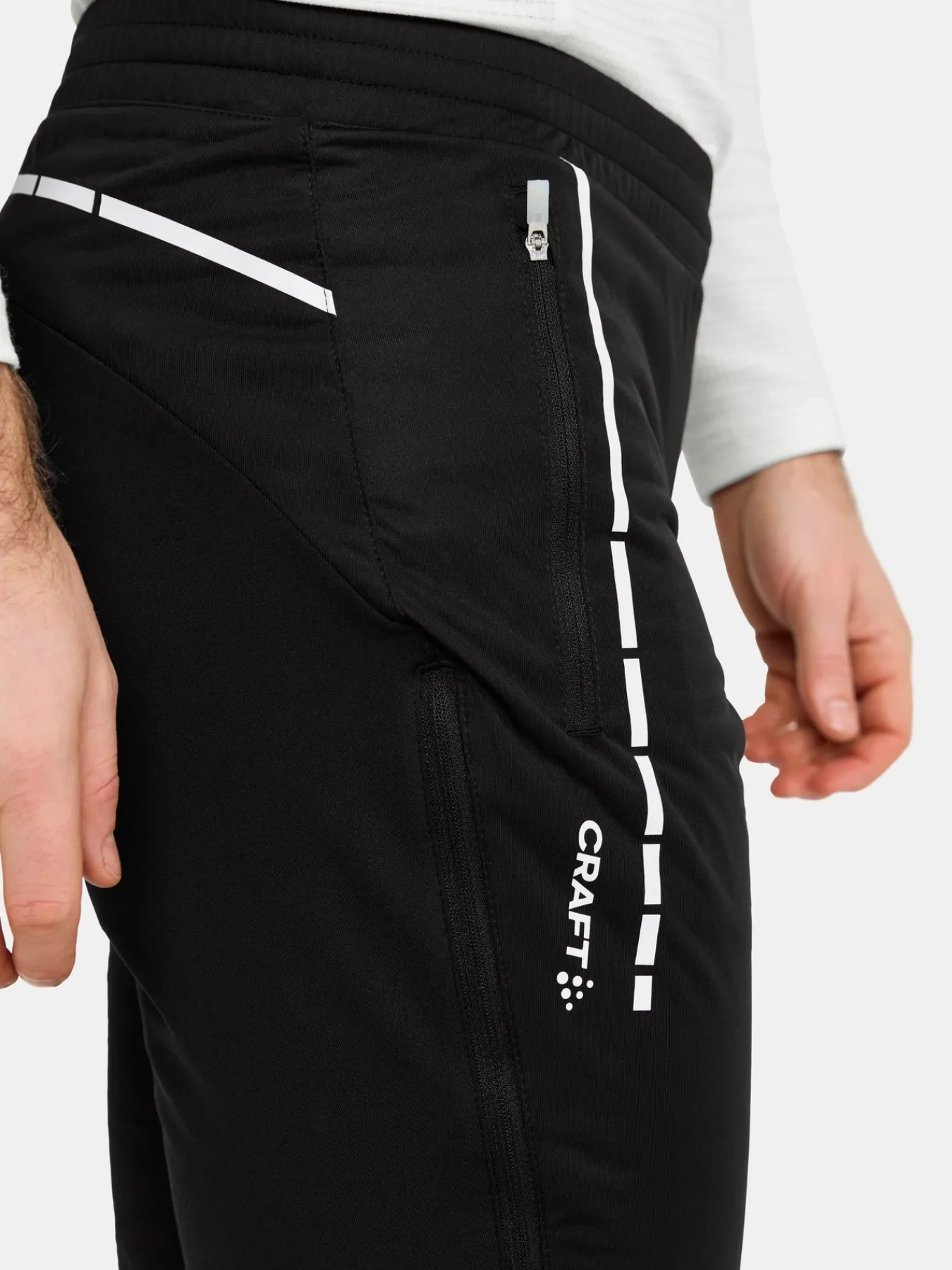 Bukser>Craft Sportswear NOR 3/4 Zip Pants M Black