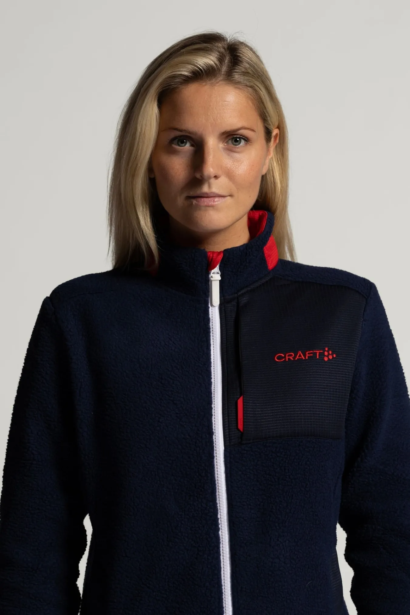 Jakker & Vester>Craft Sportswear NOR ADV Explore Pile Fleece Jacket W Blaze / Bright Red