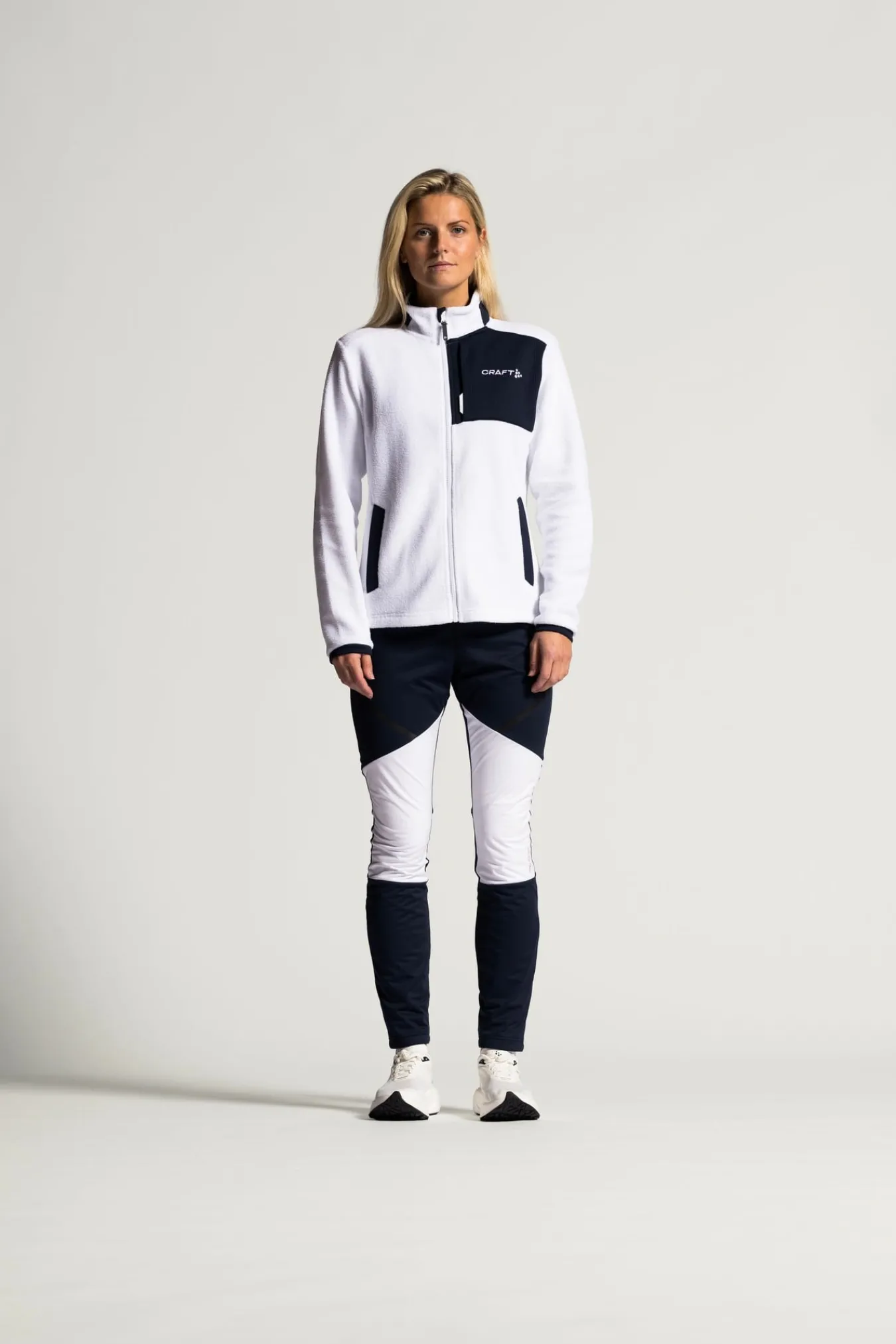 Jakker & Vester>Craft Sportswear NOR ADV Explore Pile Fleece Jacket W White / Blaze