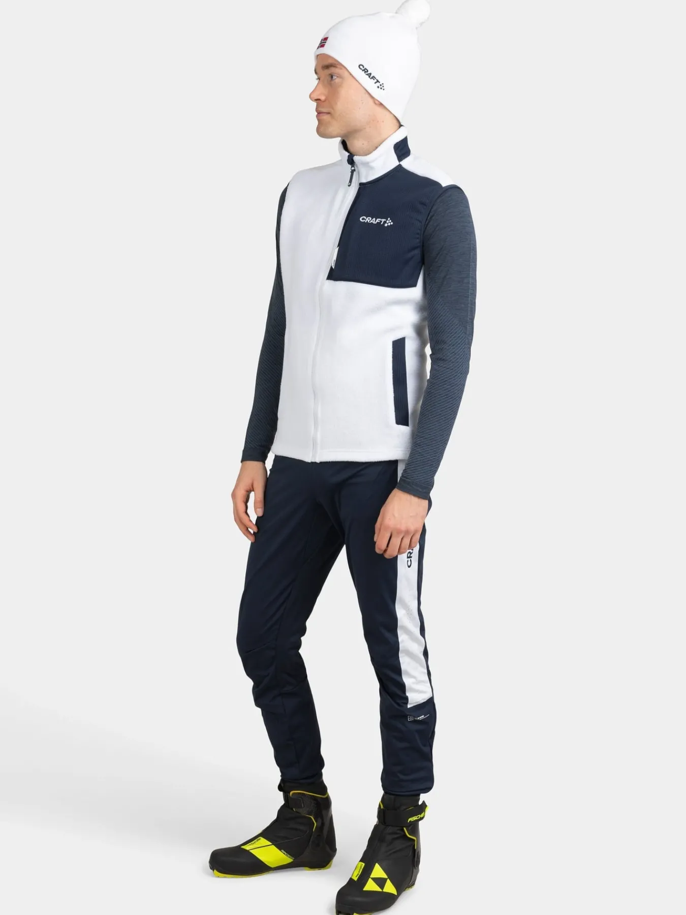 Jakker & Vester>Craft Sportswear NOR ADV Explore Pile Fleece Vest M White-Blaze