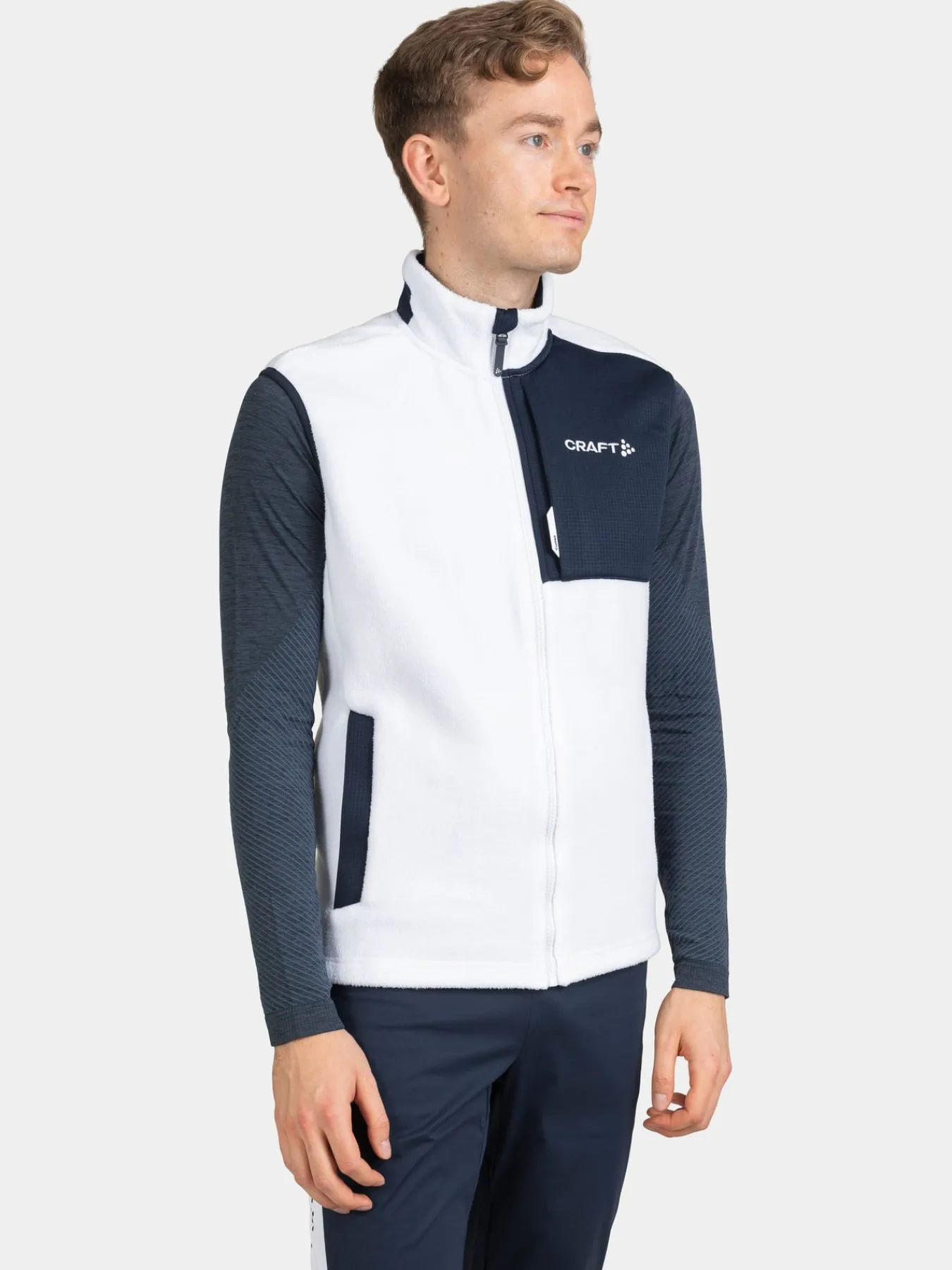 Jakker & Vester>Craft Sportswear NOR ADV Explore Pile Fleece Vest M White-Blaze