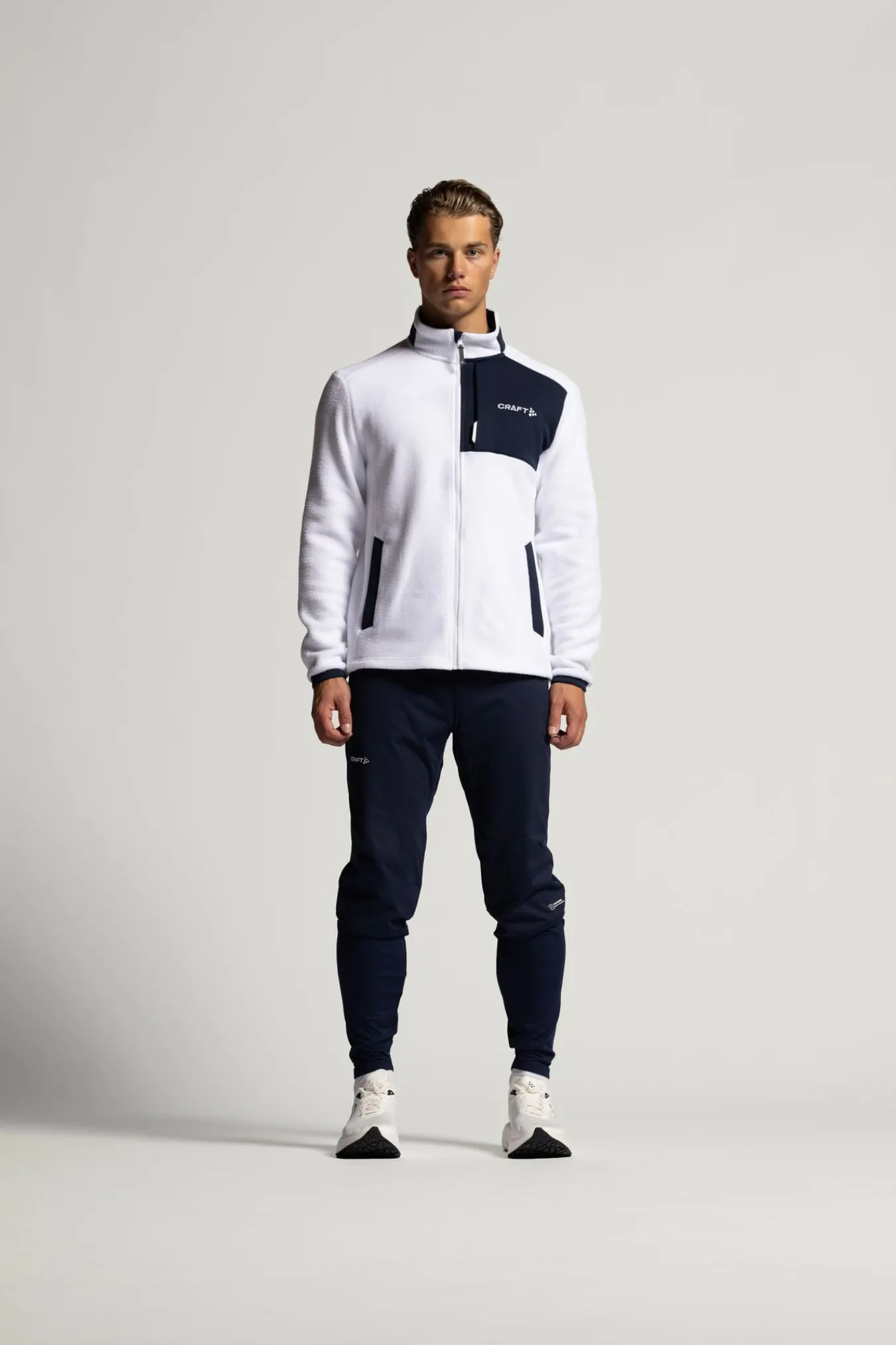 Jakker & Vester>Craft Sportswear NOR ADV Explore Pile Fleece Jacket M White / Blaze