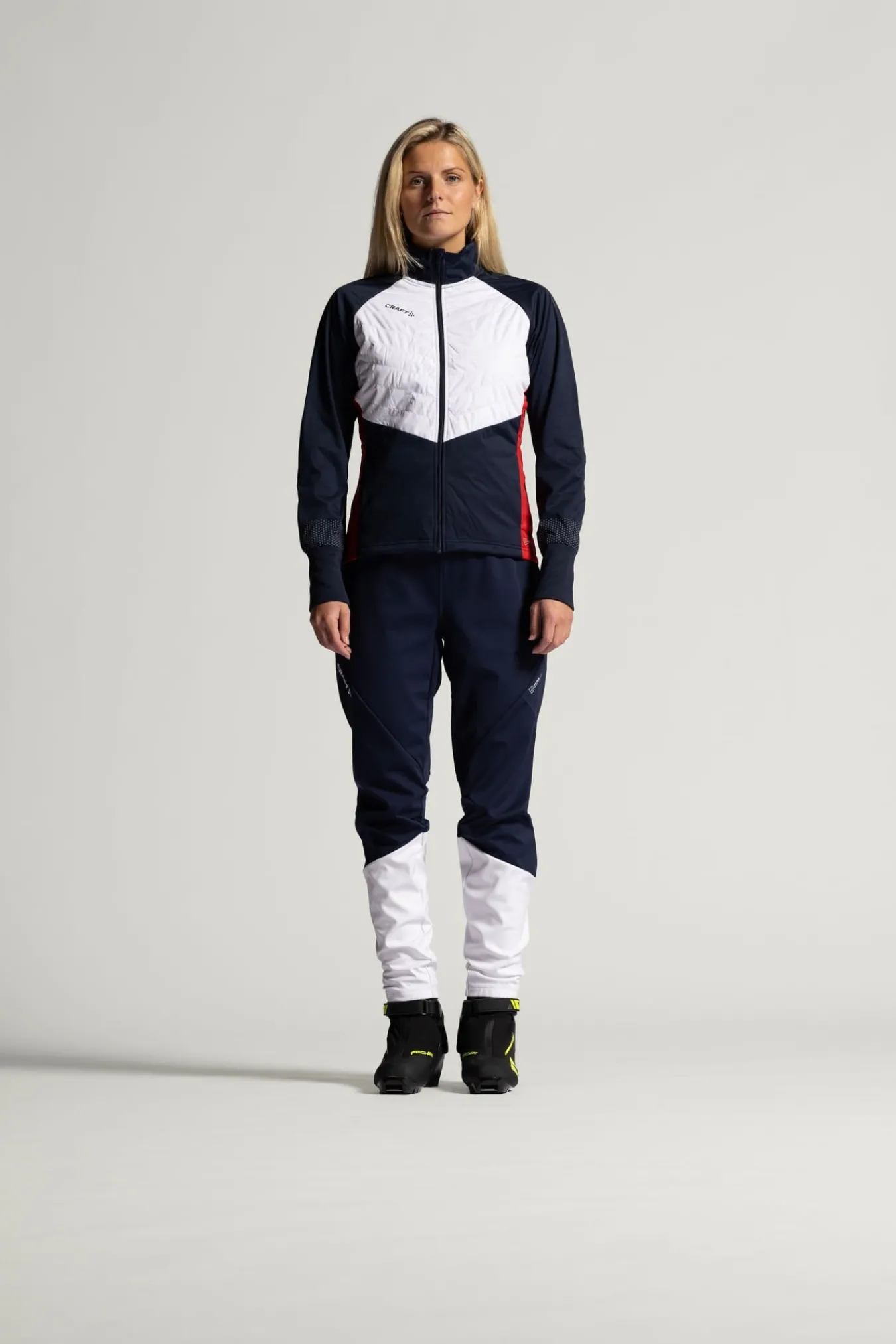 Jakker & Vester>Craft Sportswear NOR Adv Nordic Ski Club Jacket W Blaze / White