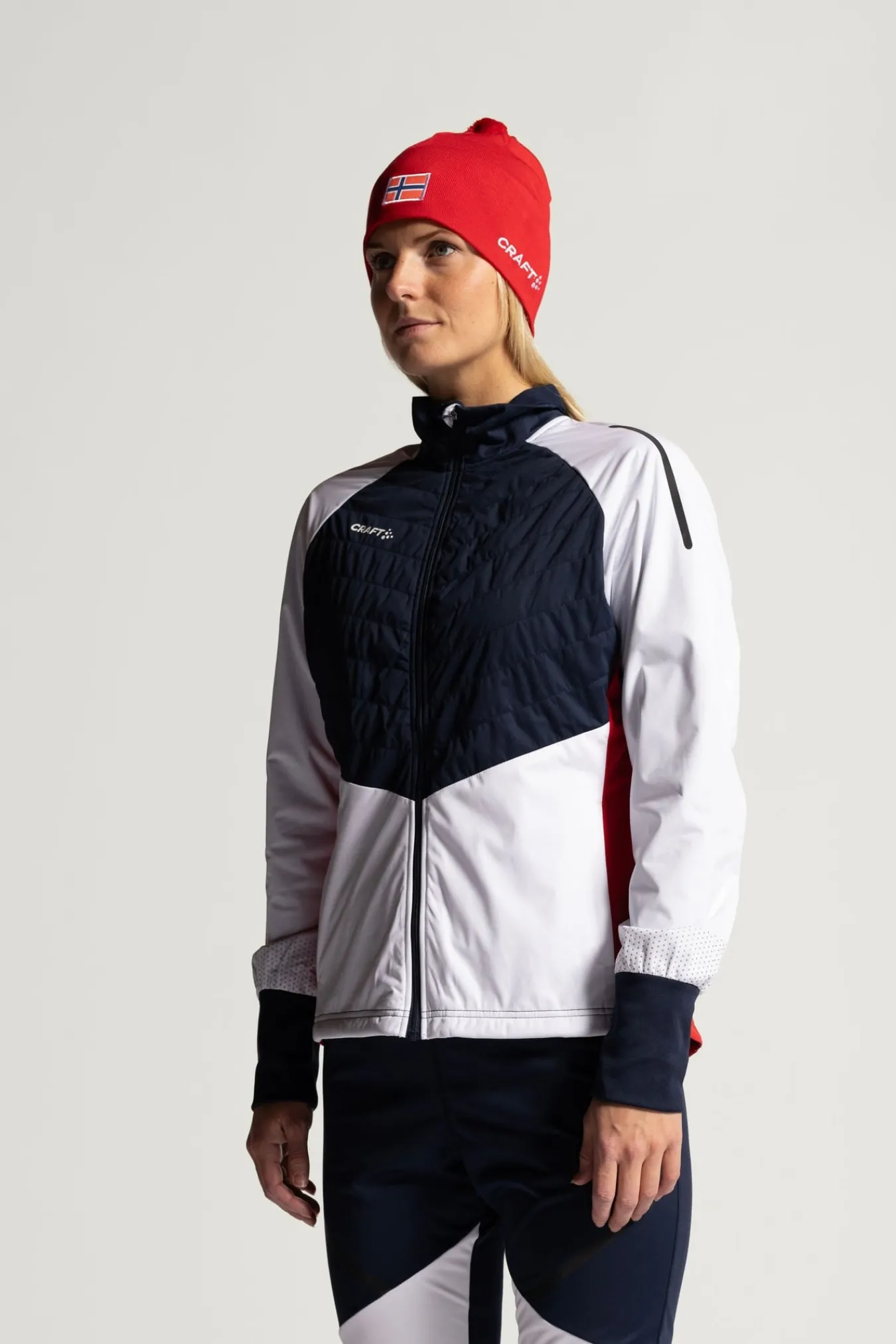 Jakker & Vester>Craft Sportswear NOR Adv Nordic Ski Club Jacket W White / Blaze