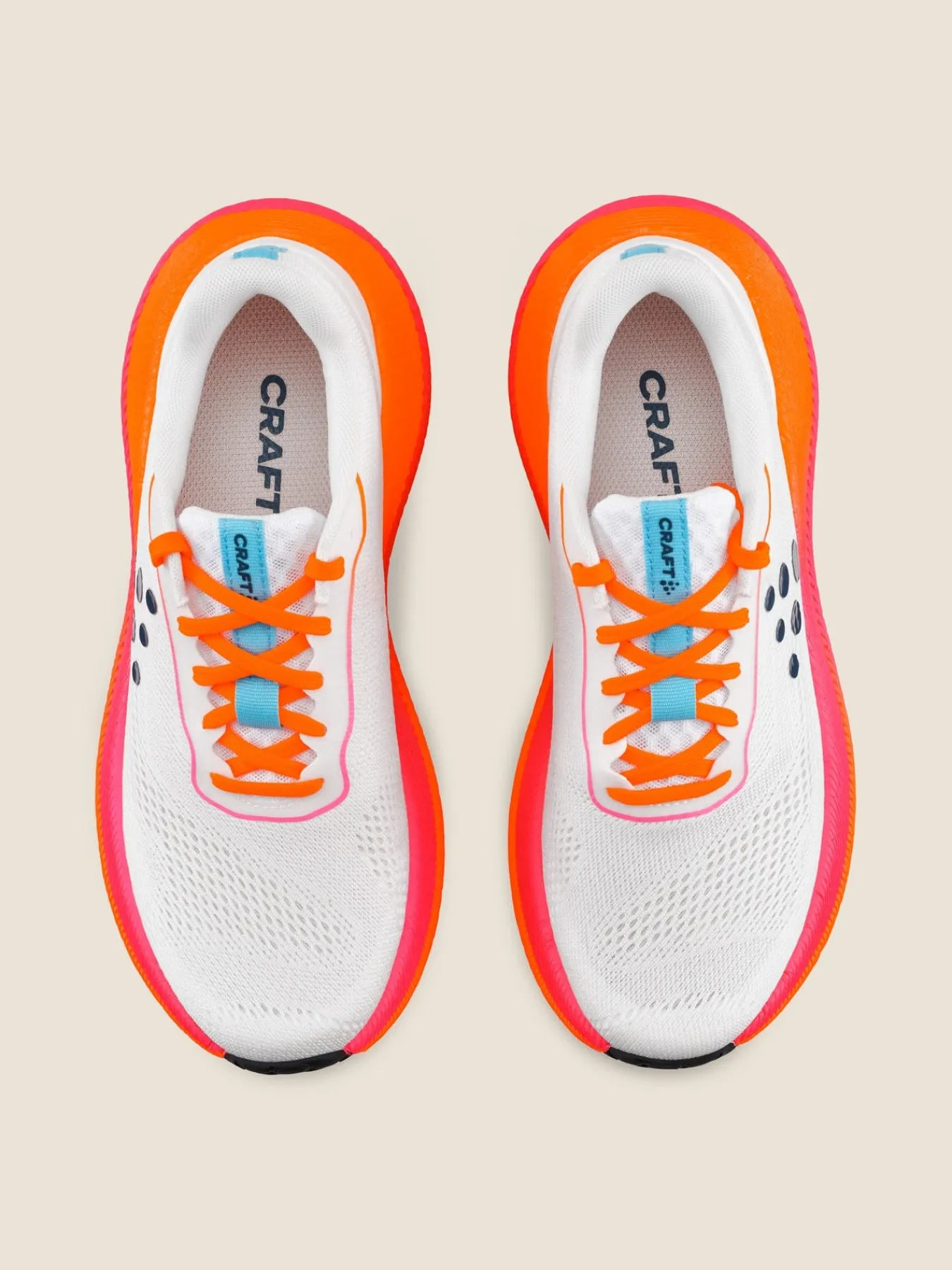 Løpesko Asfalt|Løping>Craft Sportswear Pacer 2 M White/Flourange
