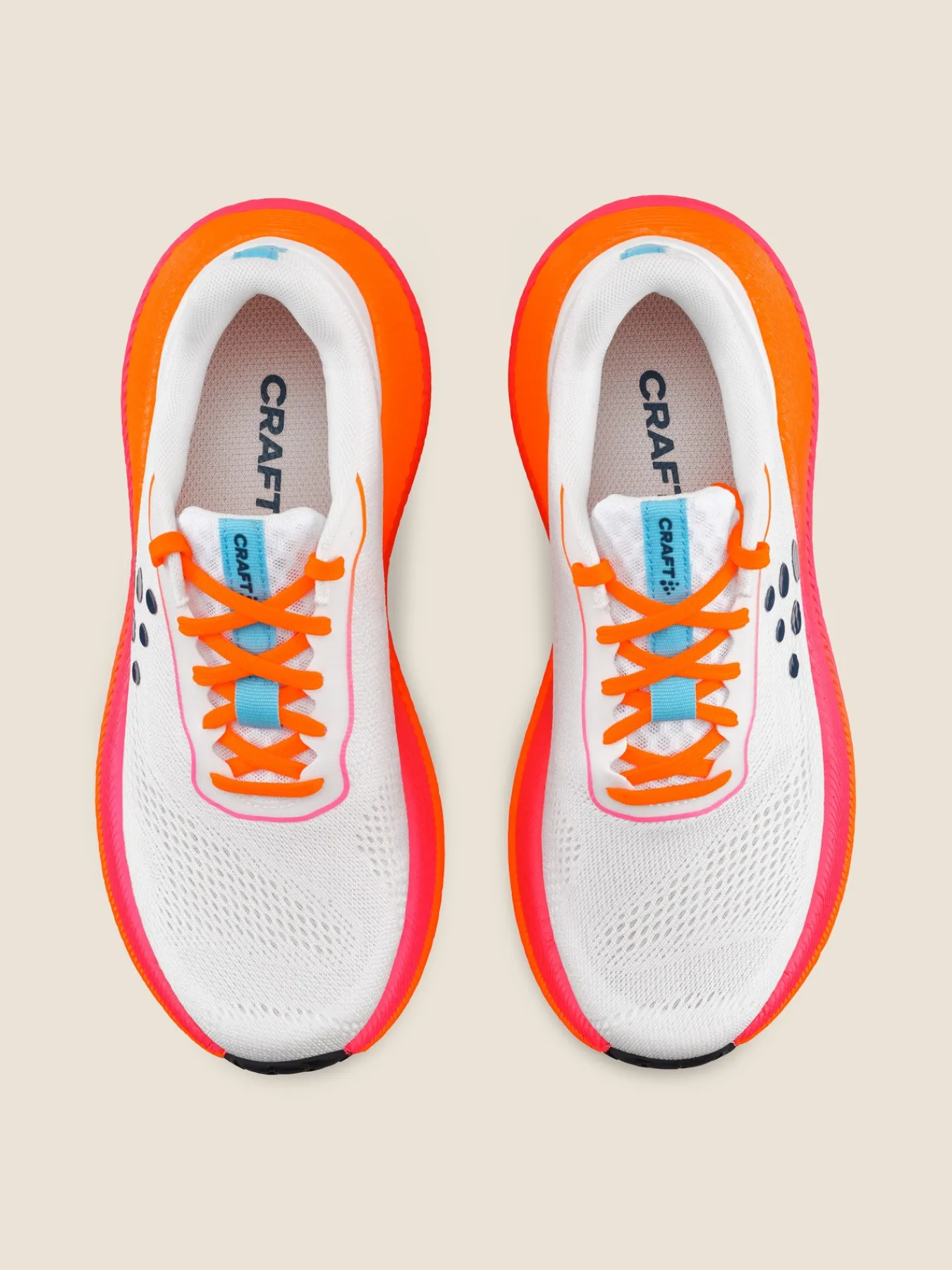 Løpesko Asfalt|Løping>Craft Sportswear Pacer 2 W White/Flourange