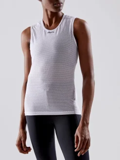 T-Skjorter & Singleter|Ull- & Superundertøy>Craft Sportswear PRO Cool Mesh Superlight Sl W WHITE