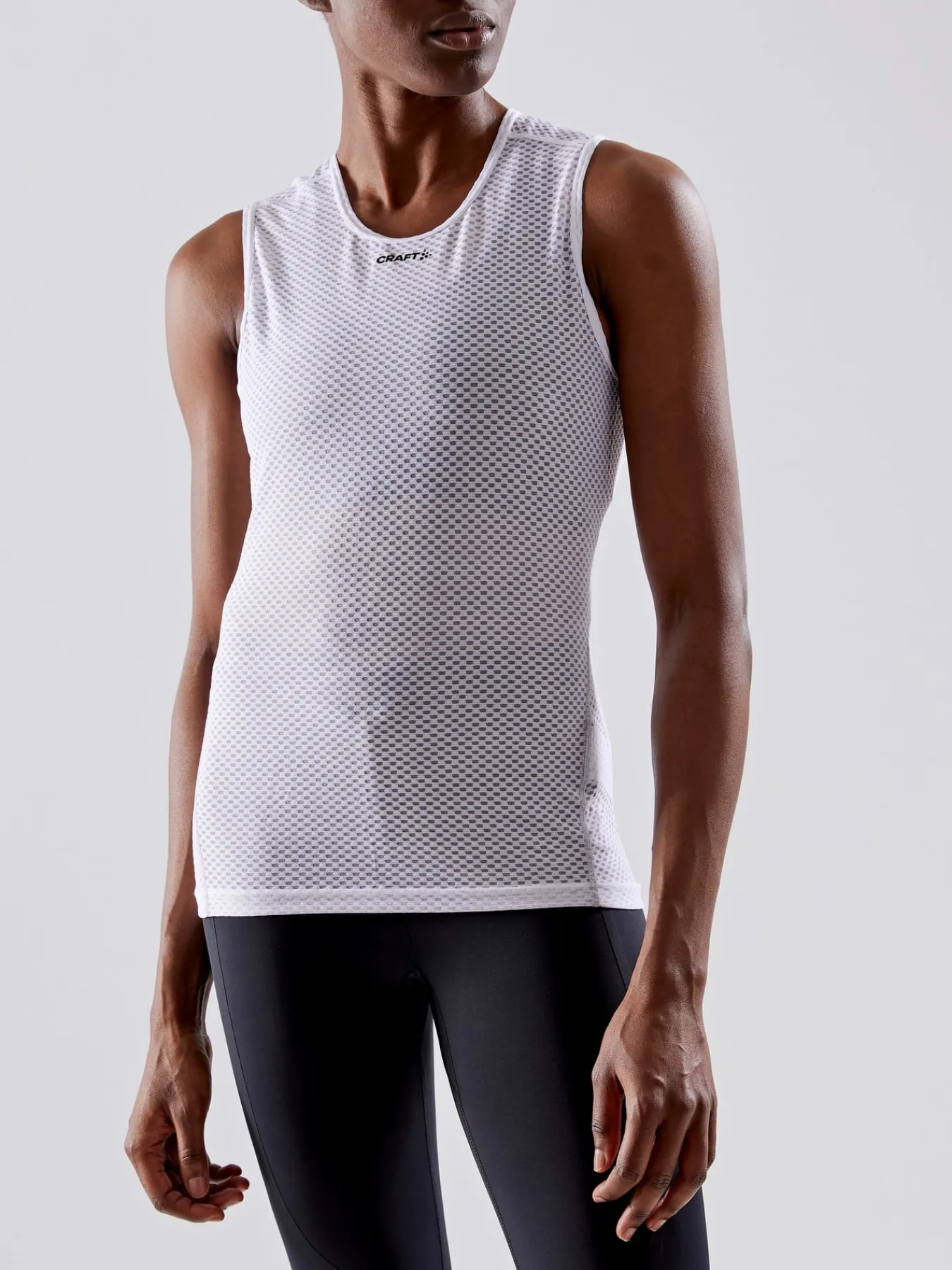 T-Skjorter & Singleter|Ull- & Superundertøy>Craft Sportswear PRO Cool Mesh Superlight Sl W WHITE