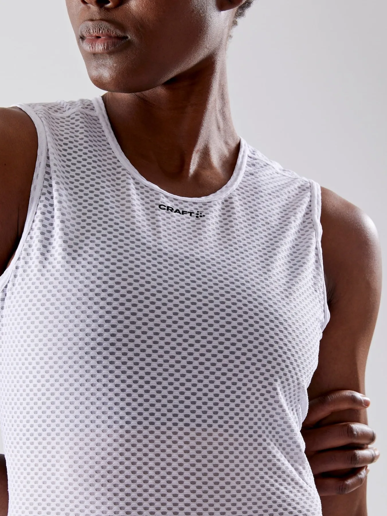 T-Skjorter & Singleter|Ull- & Superundertøy>Craft Sportswear PRO Cool Mesh Superlight Sl W WHITE