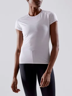 T-Skjorter & Singleter|Ull- & Superundertøy>Craft Sportswear PRO Dry Nanoweight Ss W White