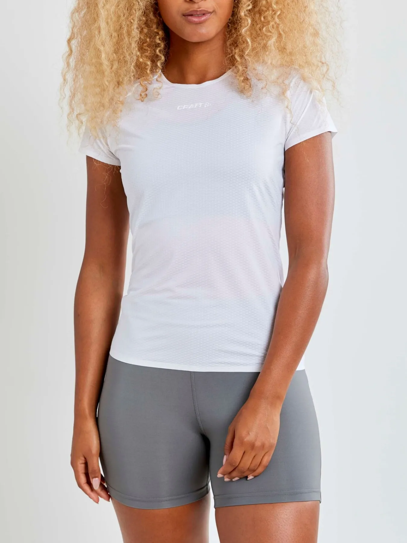 T-Skjorter & Singleter|Ull- & Superundertøy>Craft Sportswear PRO Dry Nanoweight Ss W White