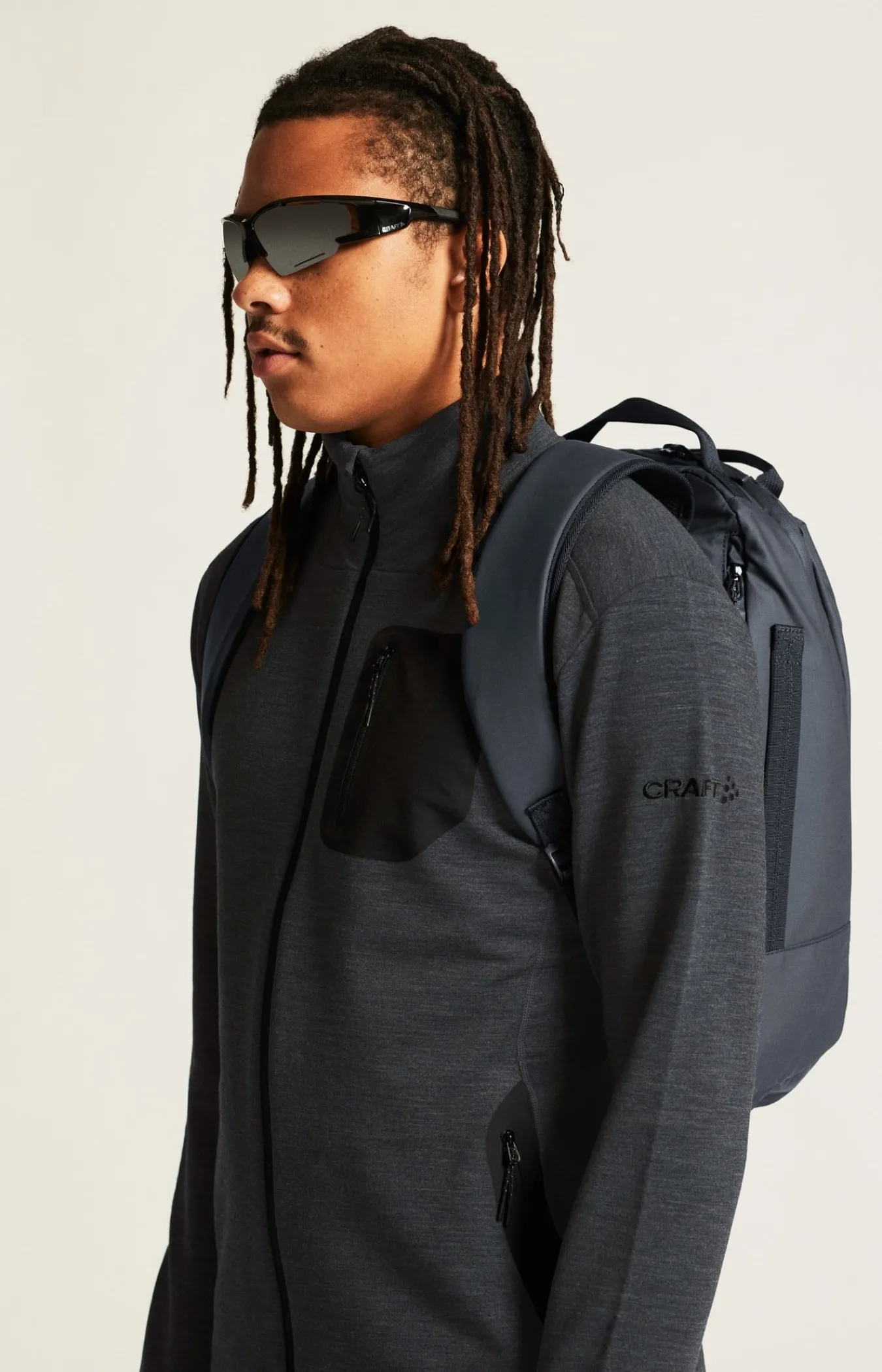 Mellomlag & Fleece|Mellomlag>Craft Sportswear PRO Explore Wool Midlayer M Black Melange