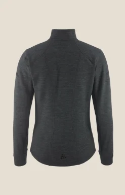 Mellomlag & Fleece|Mellomlag>Craft Sportswear PRO Explore Wool Midlayer W Black Melange