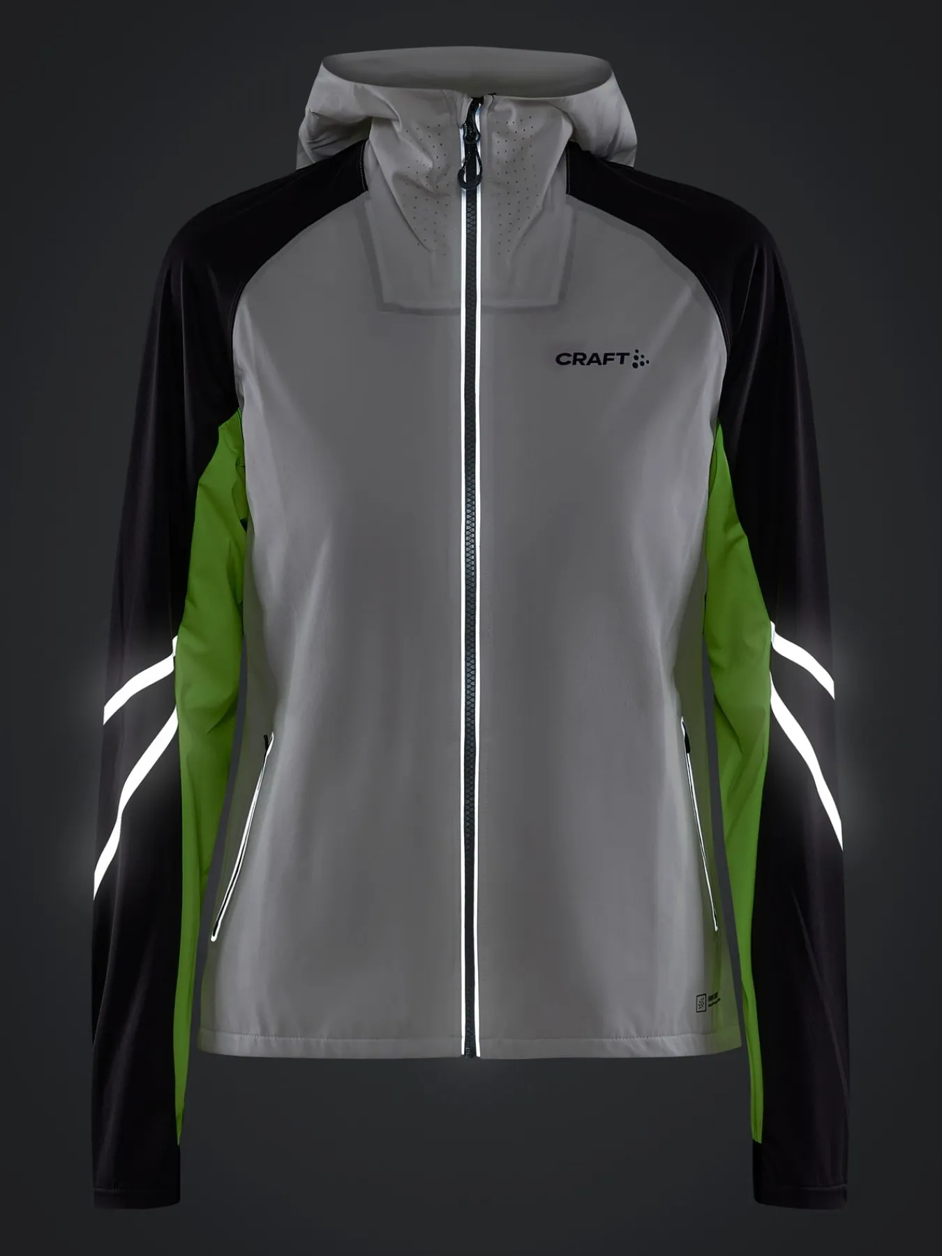Jakker & Vester|Løping>Craft Sportswear PRO Hydro Lumen Jacket 2 W Ash White-Slate