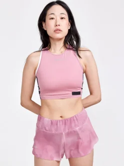 Undertøy|Løping>Craft Sportswear PRO Hypervent Cropped Top W Dawn-Blaze