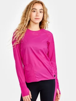 Gensere|Løping>Craft Sportswear PRO Hypervent LS Wind Top W Roxo