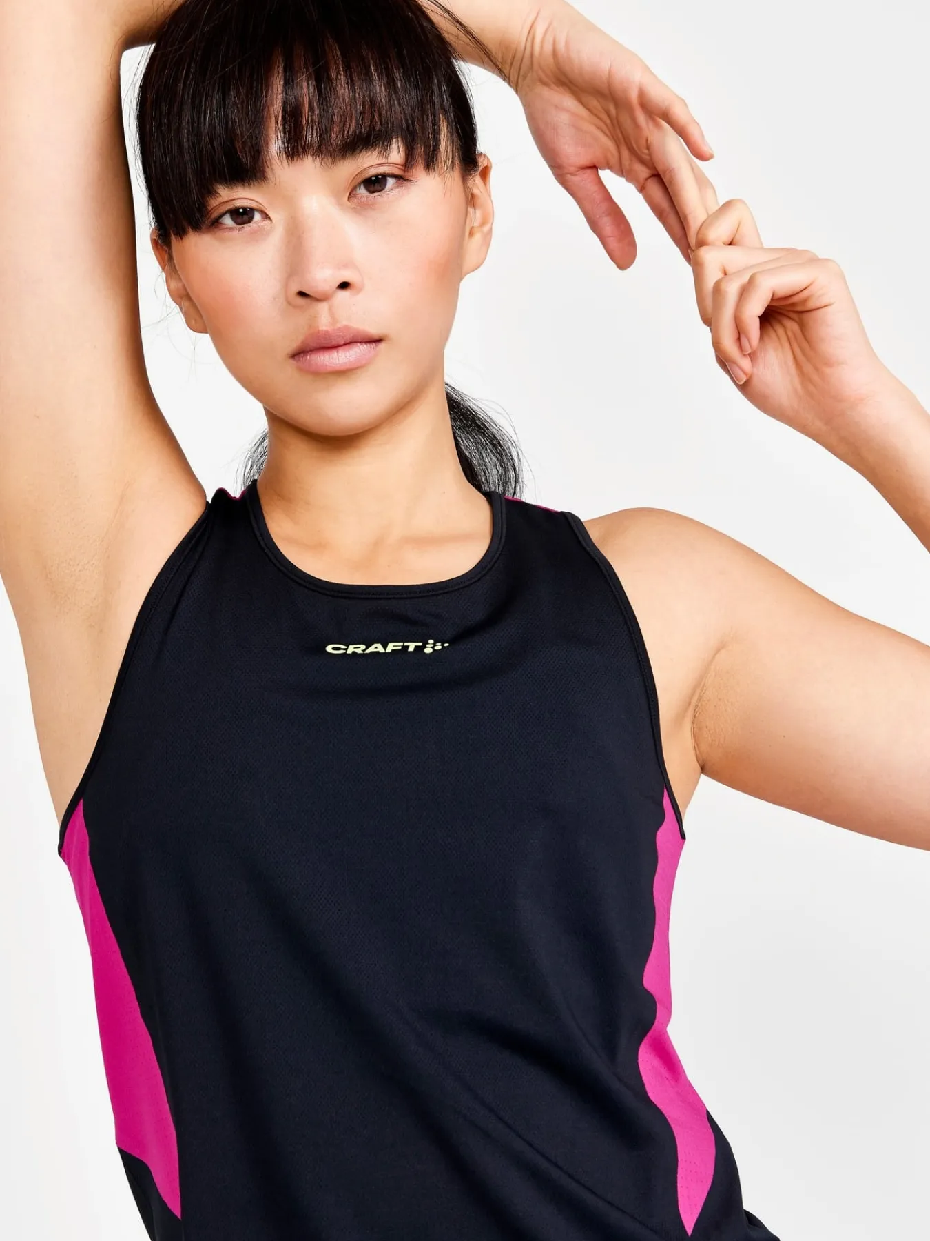 T-Skjorter & Singleter|Løping>Craft Sportswear PRO Hypervent Singlet W Black-Roxo