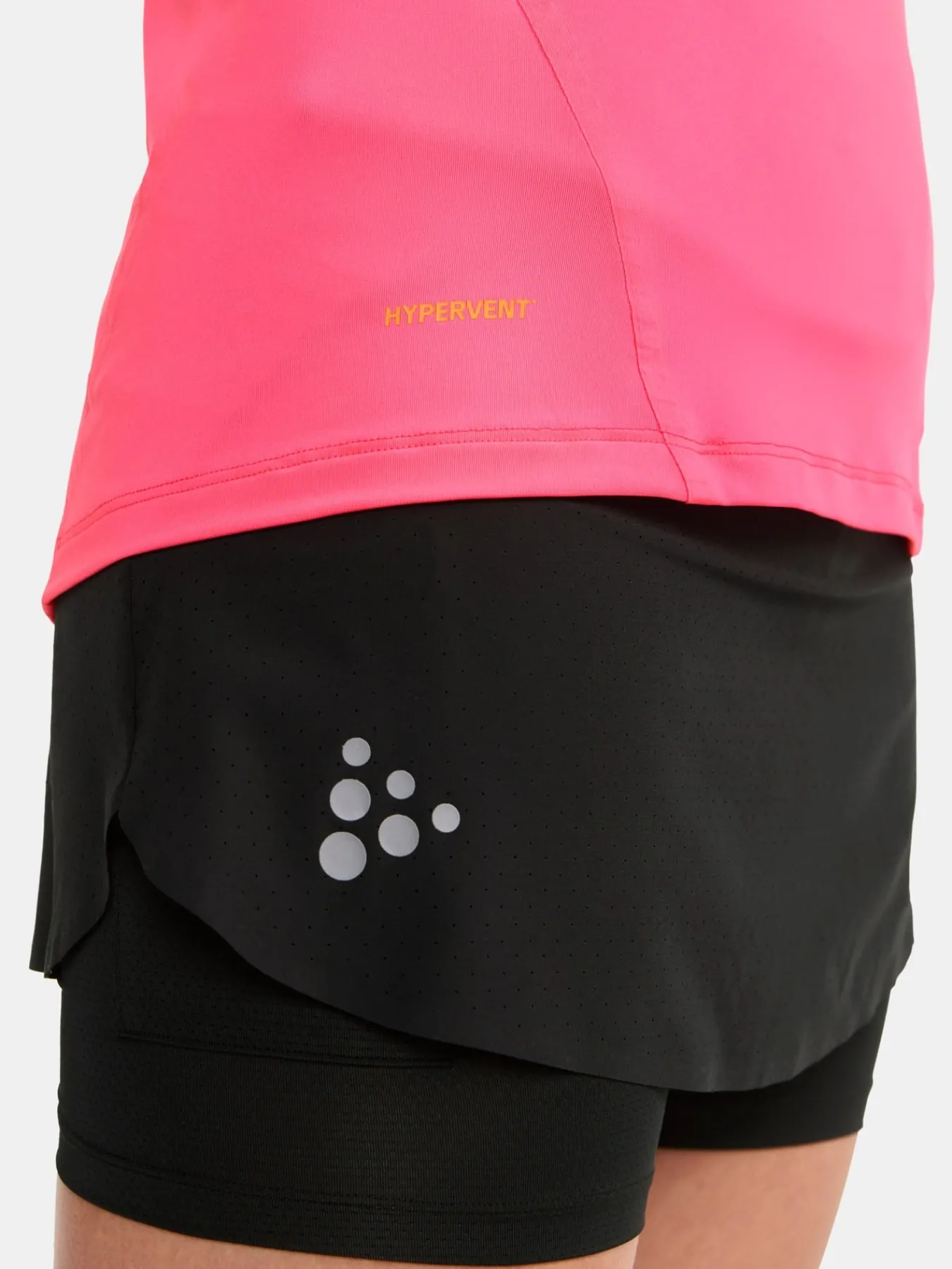T-Skjorter & Singleter|Løping>Craft Sportswear PRO Hypervent Tee 2 W Fuchsia
