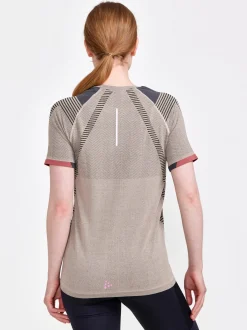 T-Skjorter & Singleter|Løping>Craft Sportswear PRO Trail Fuseknit SS Tee W Ecru-Arrosa