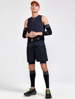 Shorts|Løping>Craft Sportswear PRO Trail 2-in-1 Shorts M Black