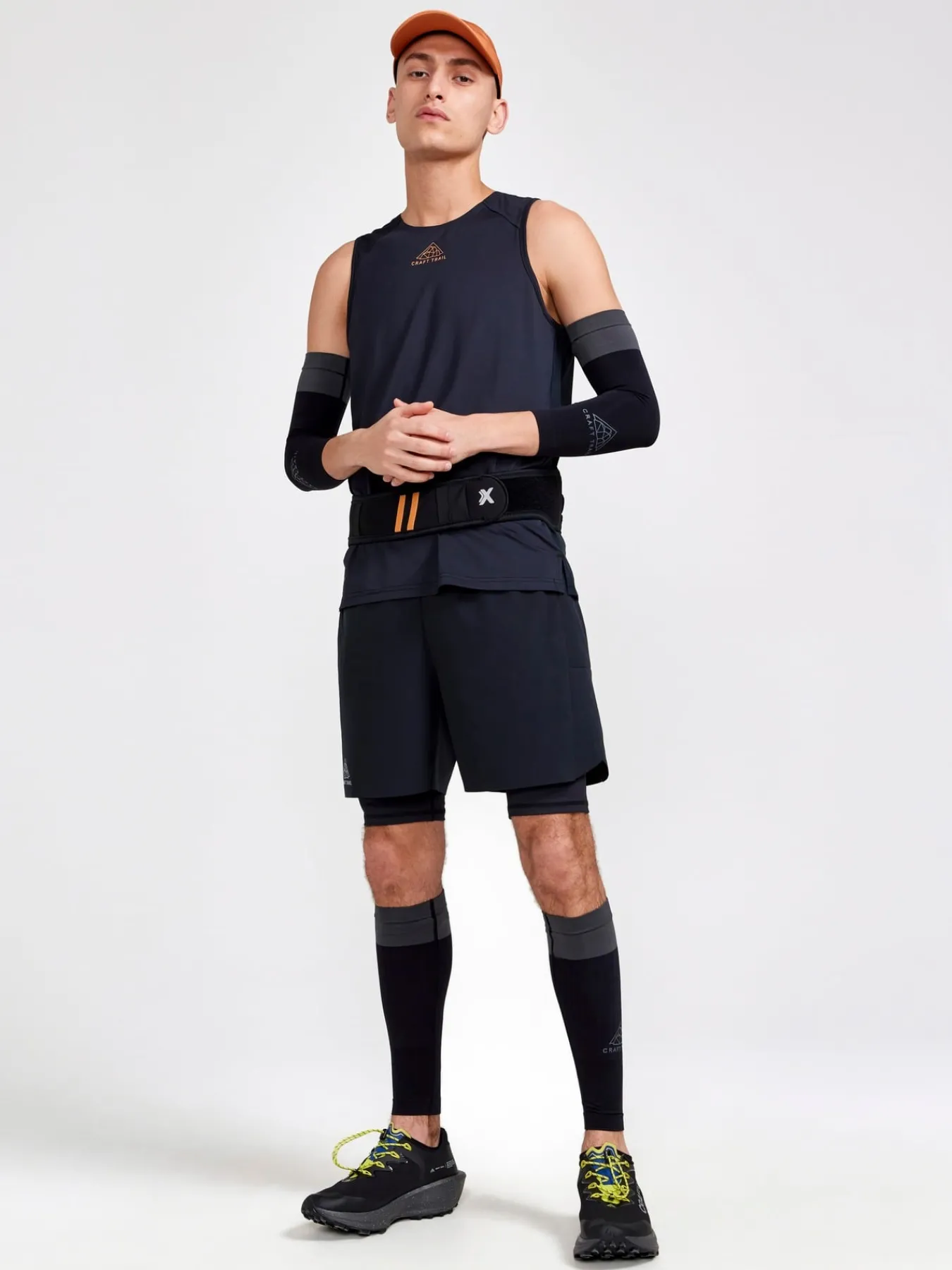 Shorts|Løping>Craft Sportswear PRO Trail 2-in-1 Shorts M Black