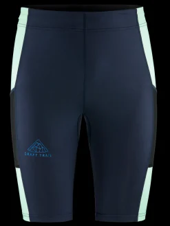 Tights|Løping>Craft Sportswear PRO Trail Short Tights M Blaze-Plexi