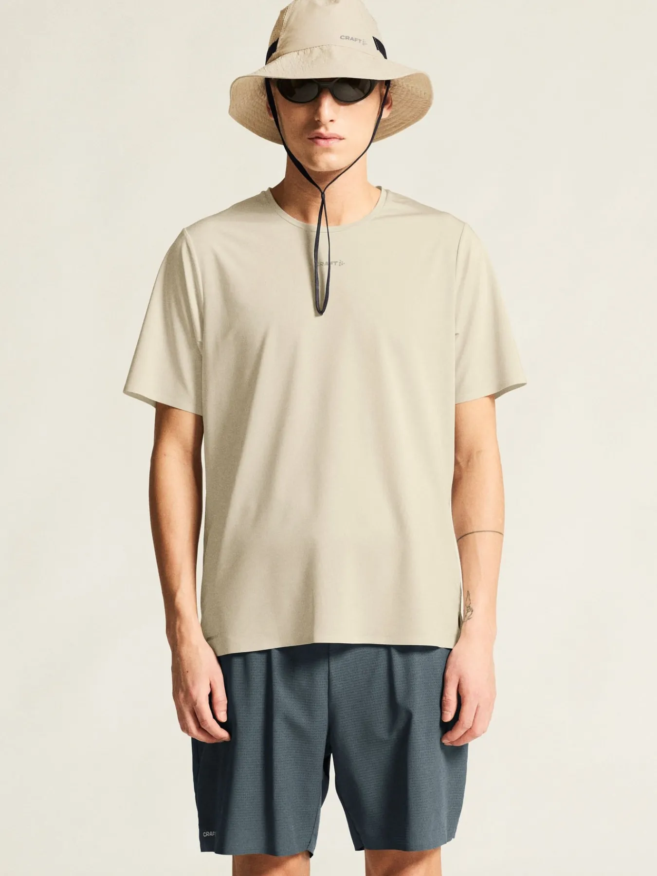 T-Skjorter & Singleter|Løping>Craft Sportswear PRO Trail Ss Tee 2 M Plaster