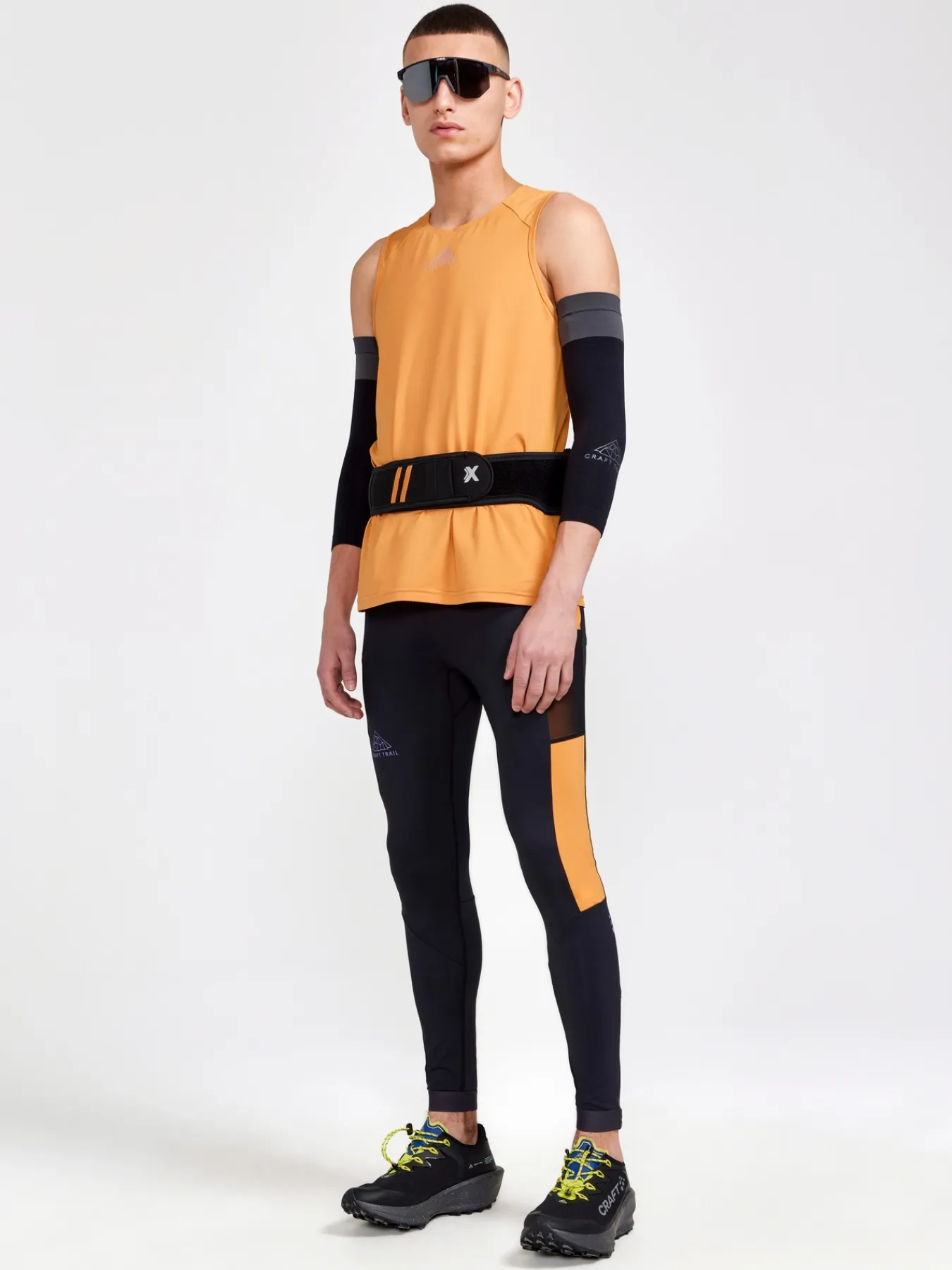 Tights|Løping>Craft Sportswear PRO Trail Tights M Slate-Desert